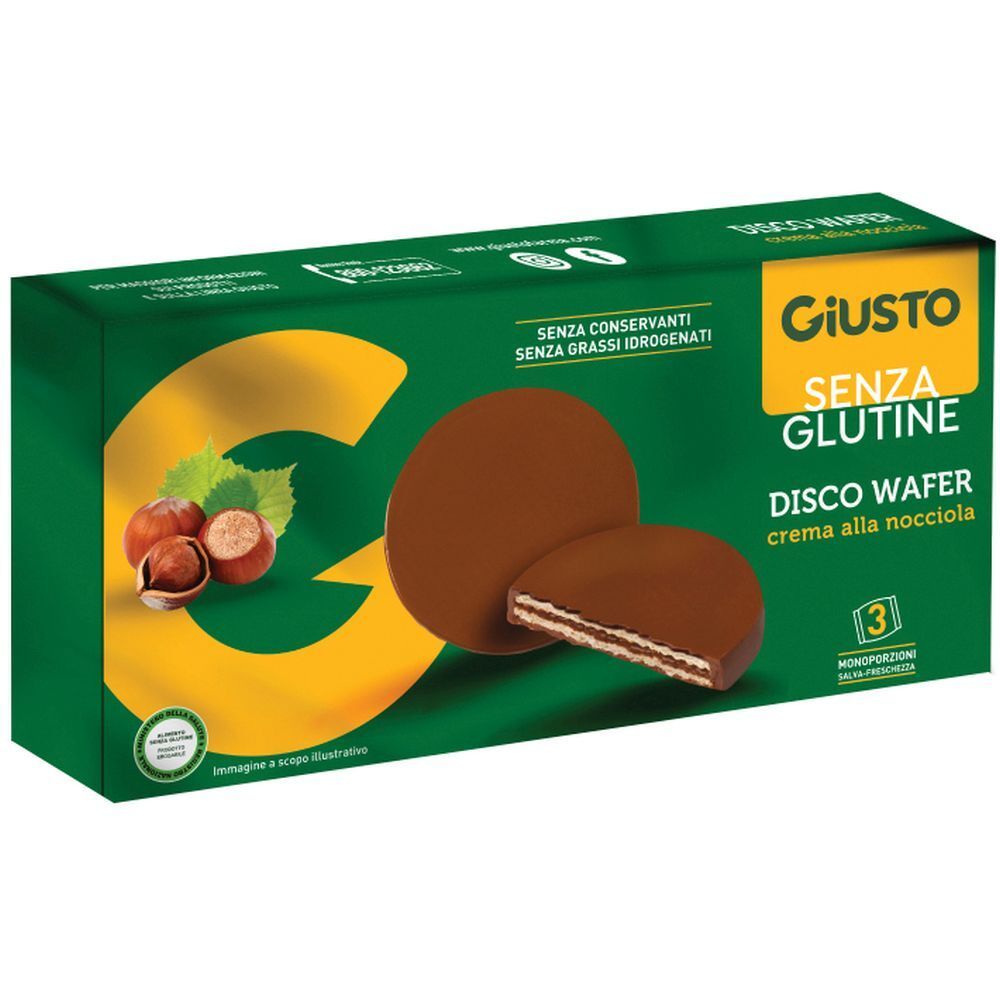 Giusto Senza Glutine Disco Wafer 3 Pezzi Da 30 G