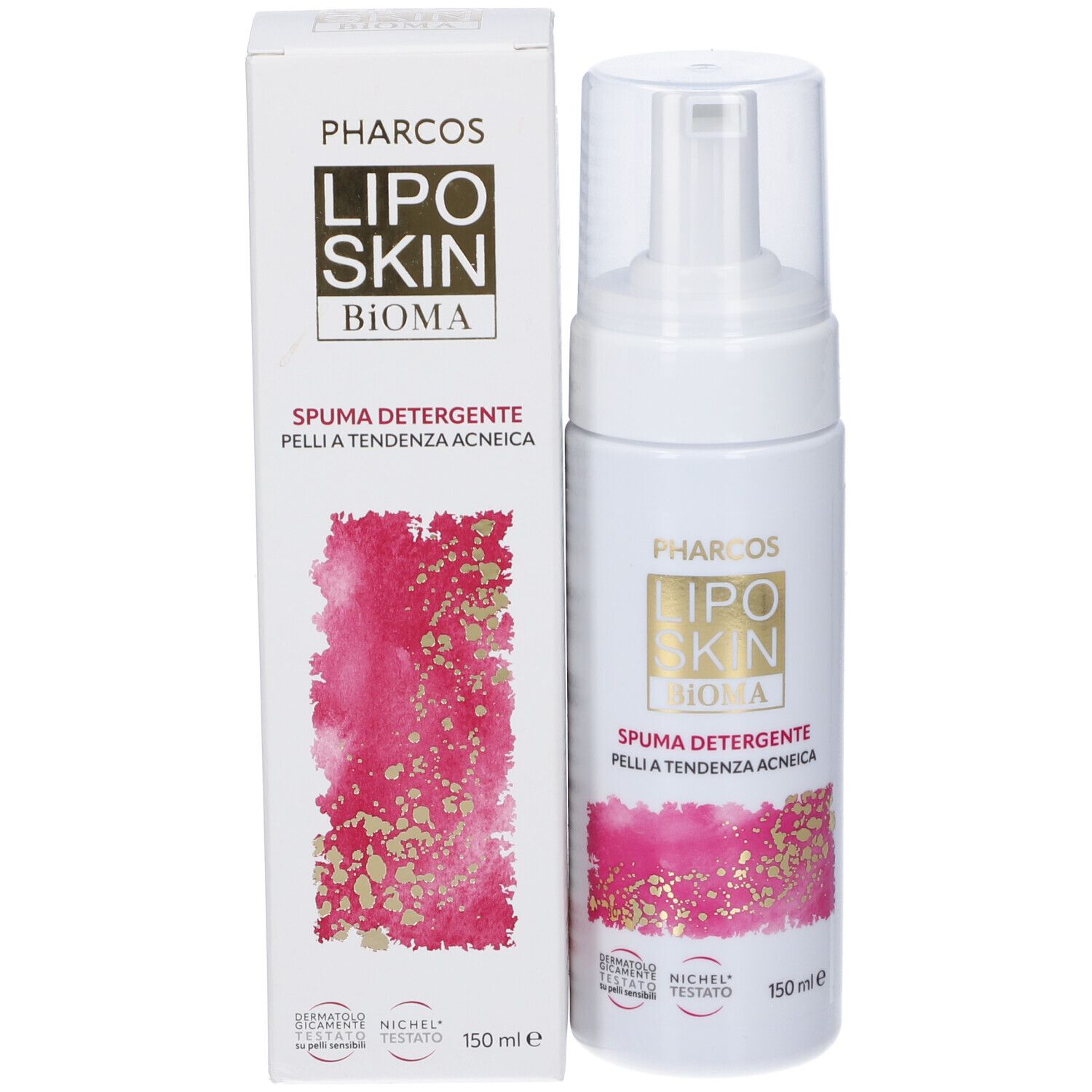 Pharcos Liposkin Bioma Spuma detergente e scatola, 150 ml.