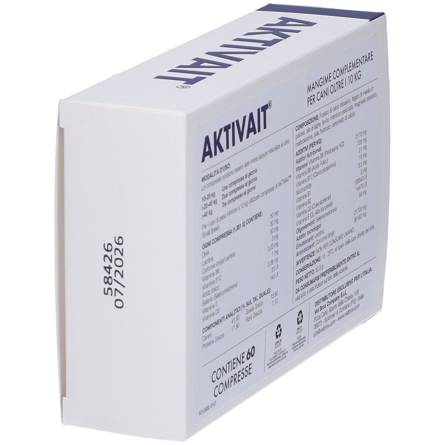 Aktivait Medium & Large Breed 60 Compresse