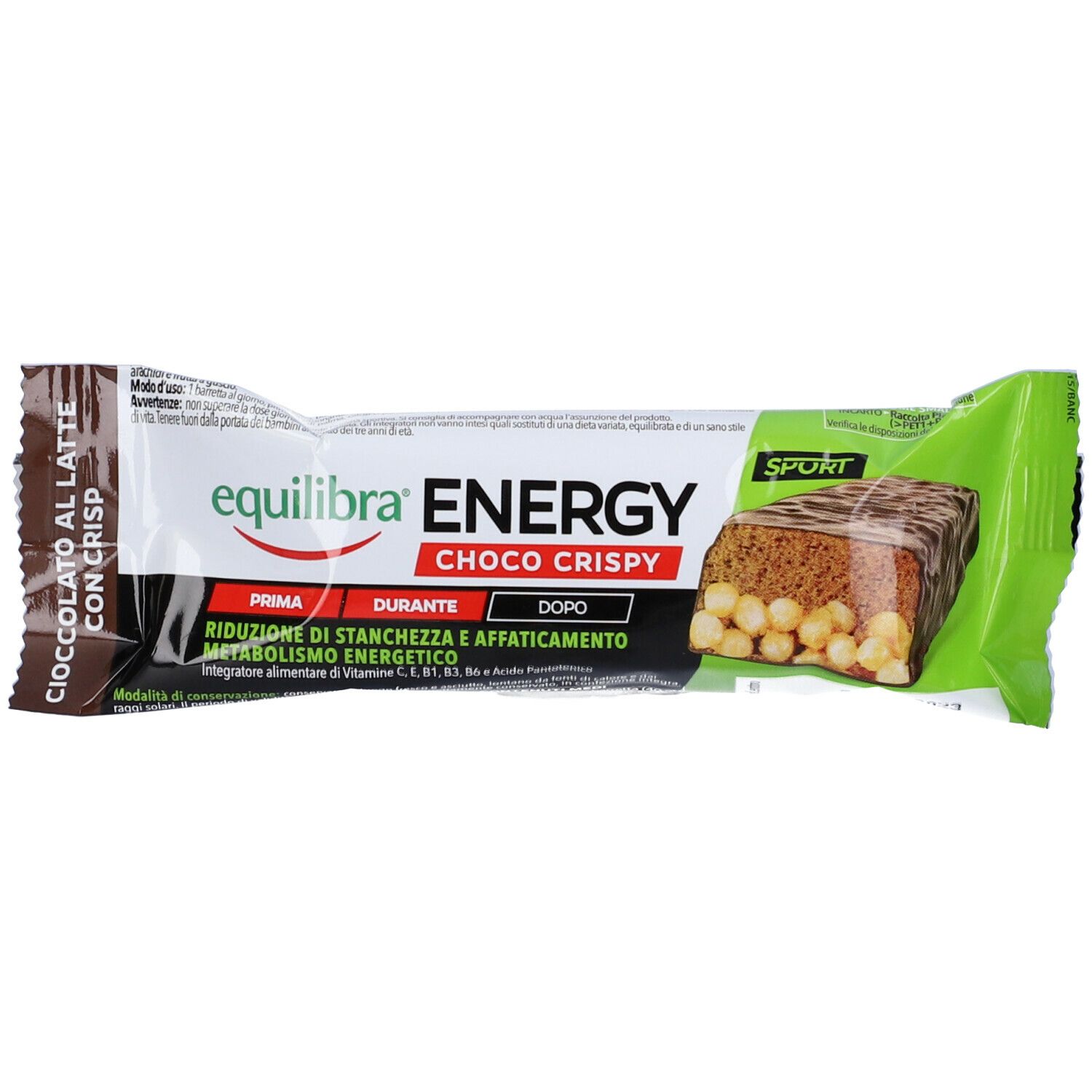 Equilibra® Energy Choco Crispy Barretta Energetica