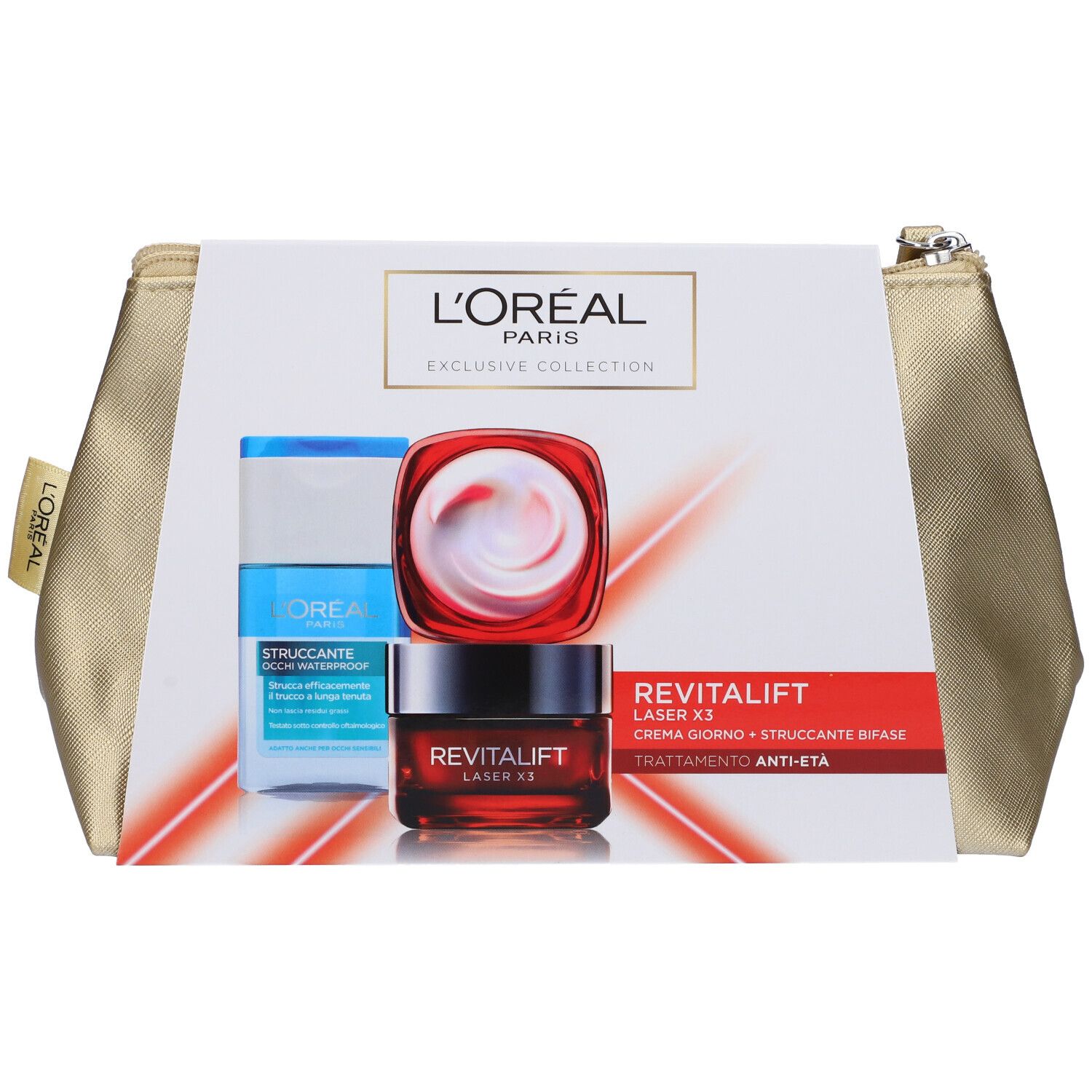 L´Oreal Paris Set Laser X3 Crema Giorno + Struccante Occhi Bifase