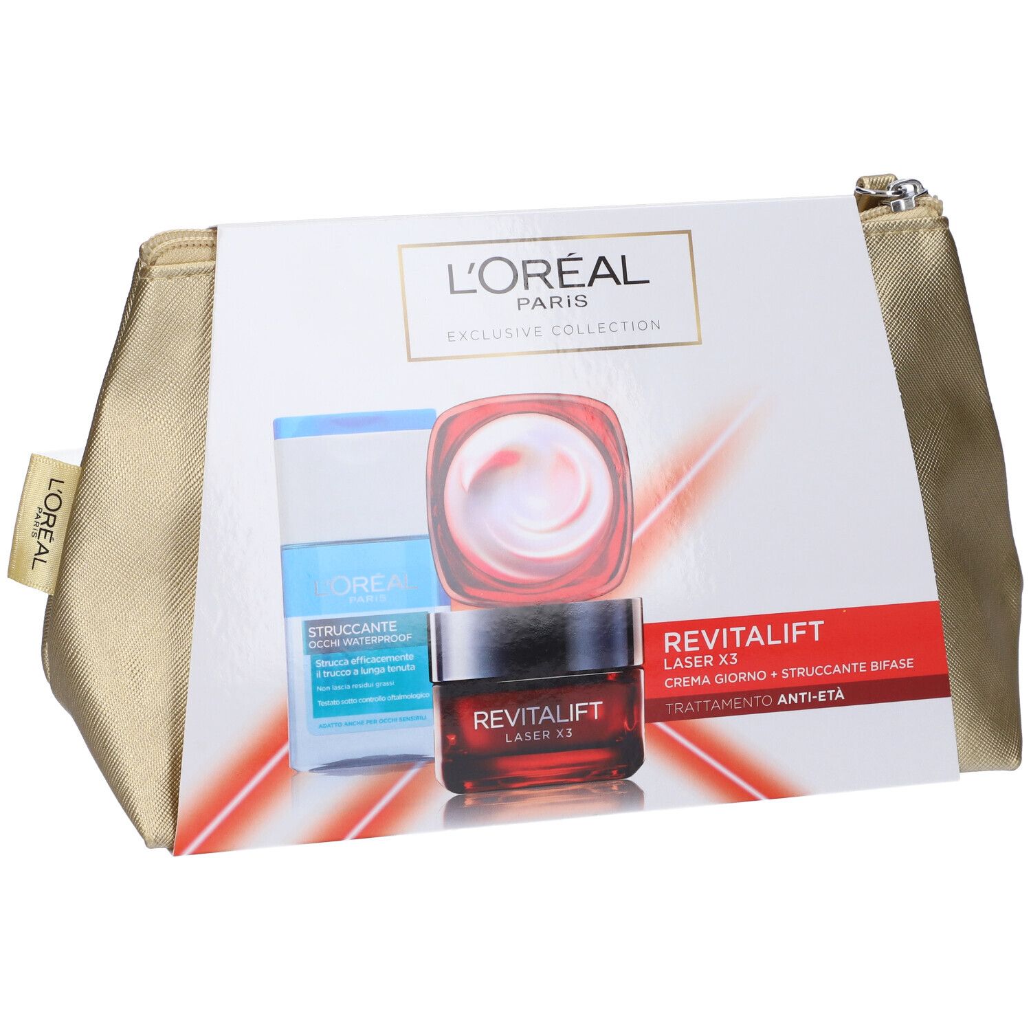 L´Oreal Paris Set Laser X3 Crema Giorno + Struccante Occhi Bifase