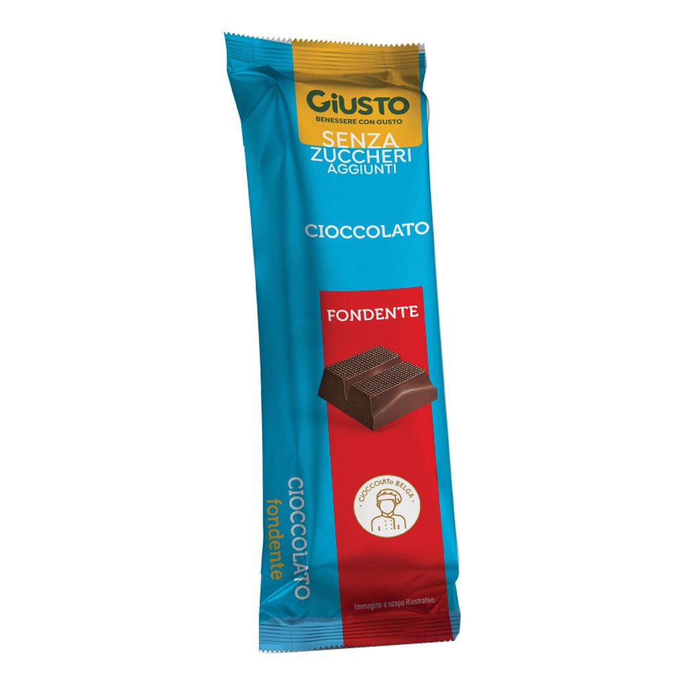 Giusto Senza Zucchero Barretta Cioccolato Fondente 42 G
