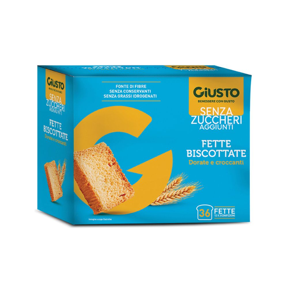 Giusto Senza Zucchero Fette Biscottate