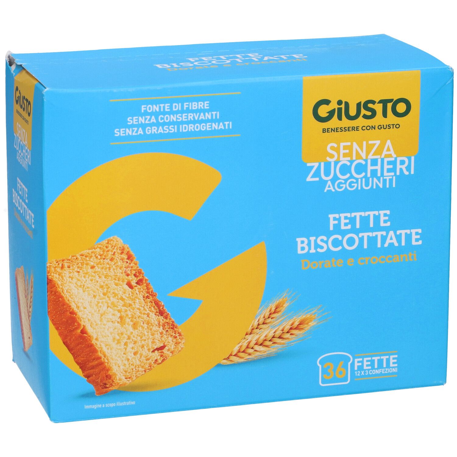 Giusto Senza Zucchero Fette Biscottate