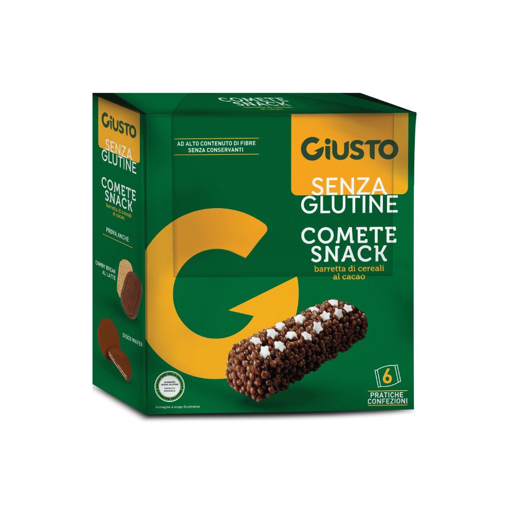 Giusto Senza Glutine Comete Snack 6 Confezioni Da 20 G