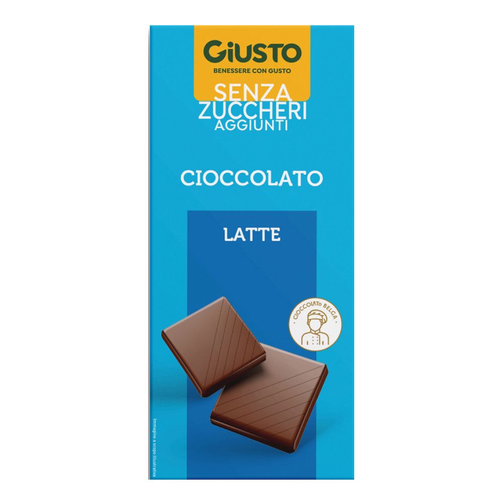 Giusto Senza Zucchero Tavoletta Cioccolato Latte 85 G