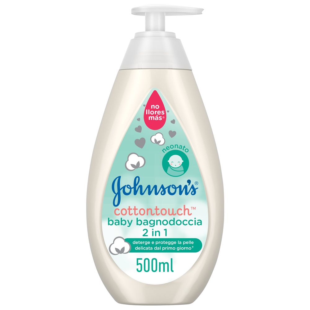 Johnson's Baby Cottontouch Bagnodoccia 2in1 Shampoo per bambini senza sapone e solfati