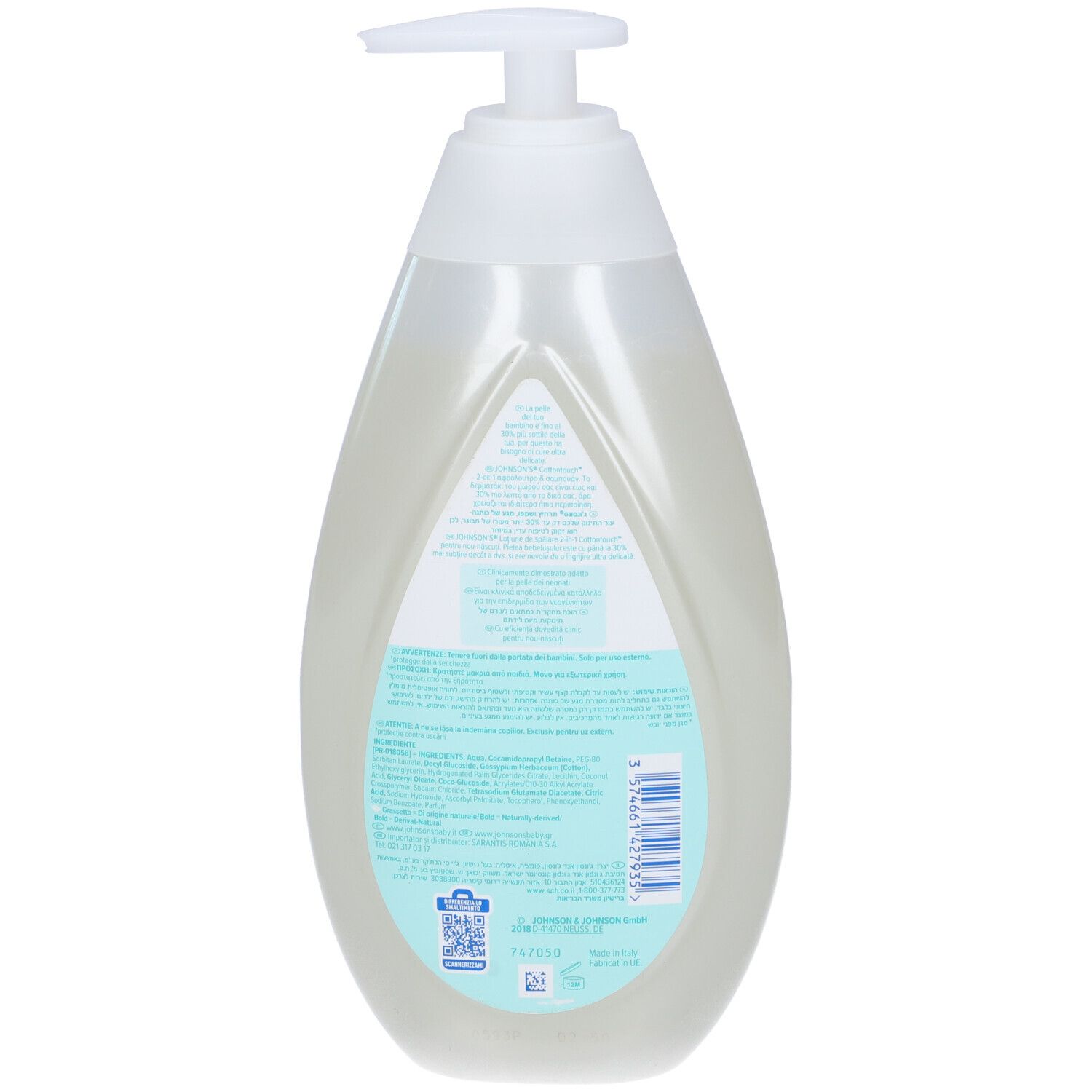 JOHNSON’S® Cottontouch™ Baby Bagnodoccia 2 in 1