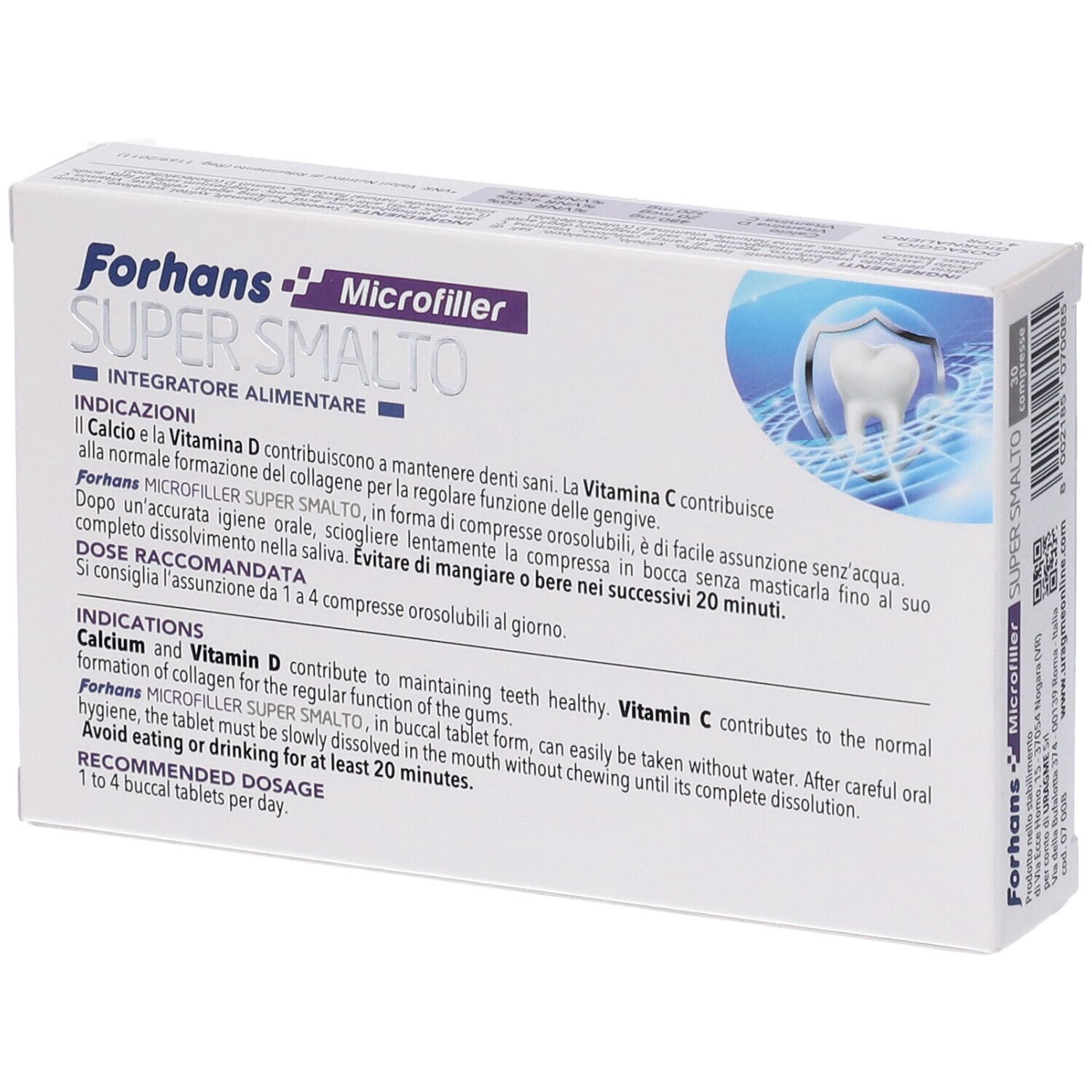 Forhans Microfiller Super Smalto 30 Compresse Orosolubili