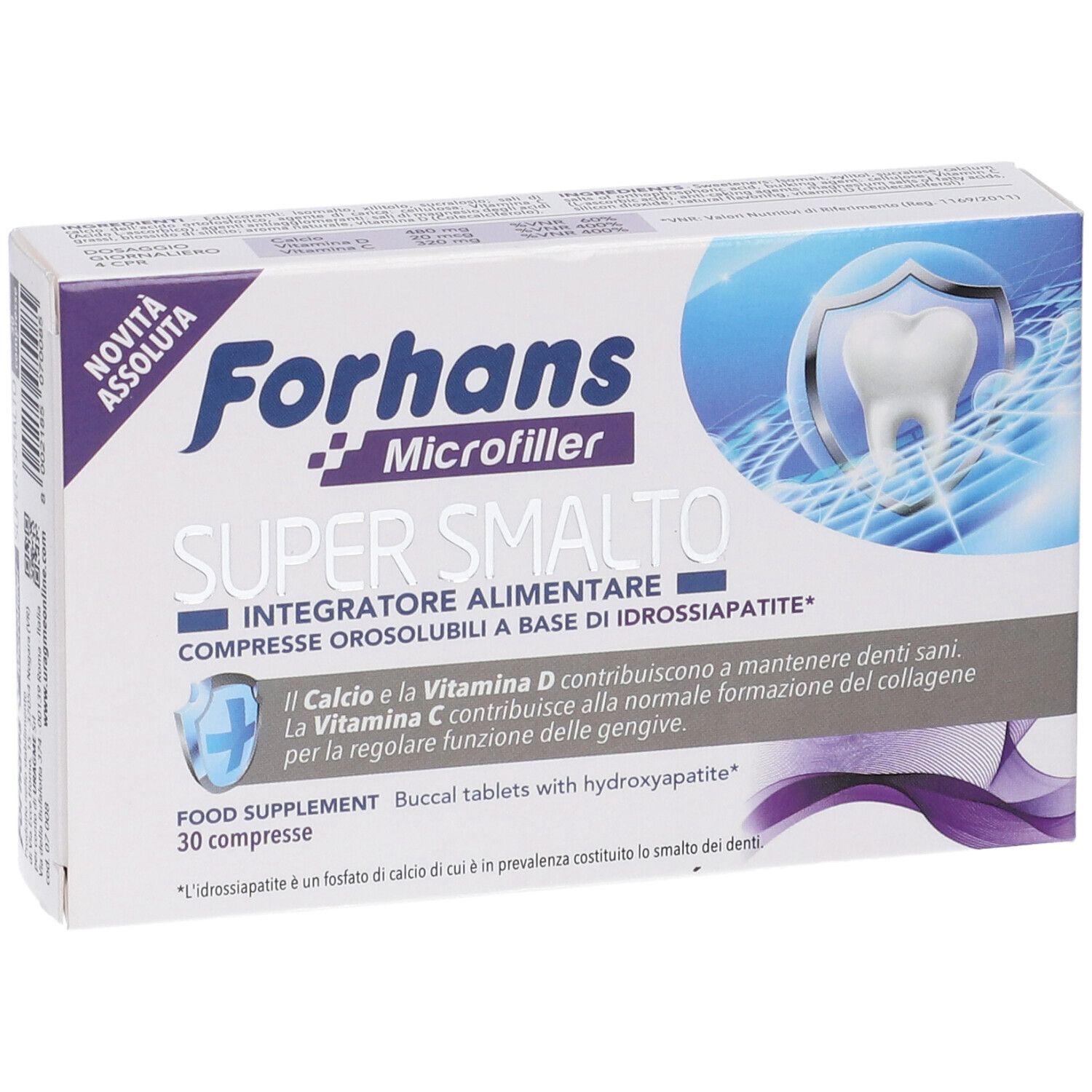 Forhans Microfiller Super Smalto 30 Compresse Orosolubili