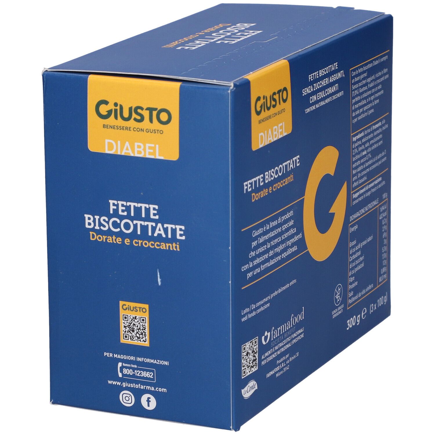 Giusto Diabel Fette Biscottate 300 G