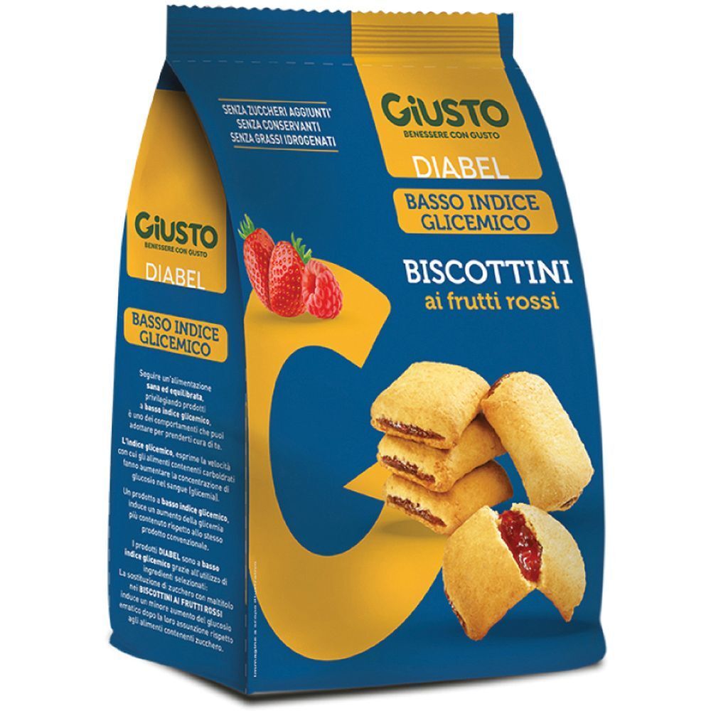 Giusto Diabel Biscottini Frutti Rossi 250 G