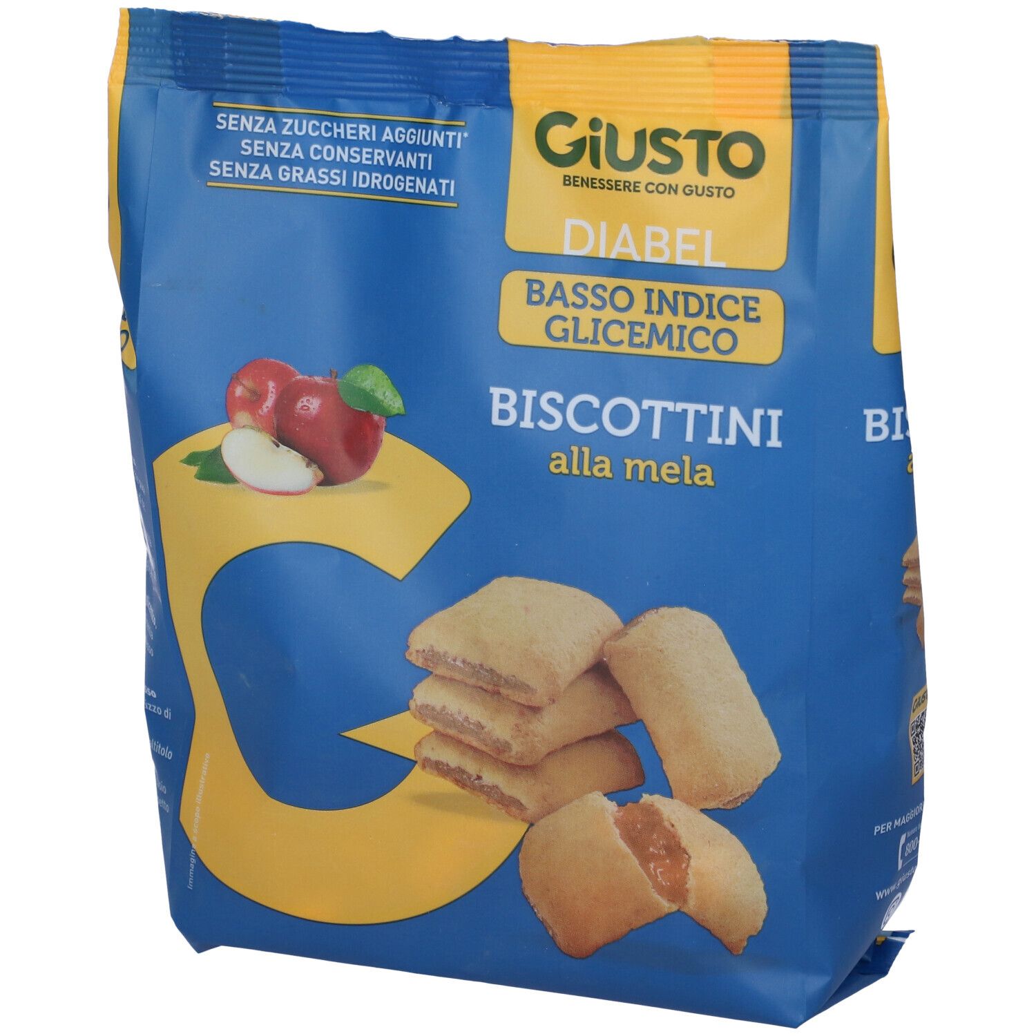 Giusto Diabel Biscottini Mela 250 G