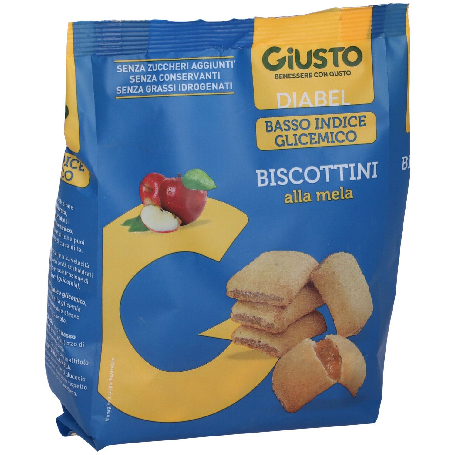 Giusto Diabel Biscottini Mela 250 G