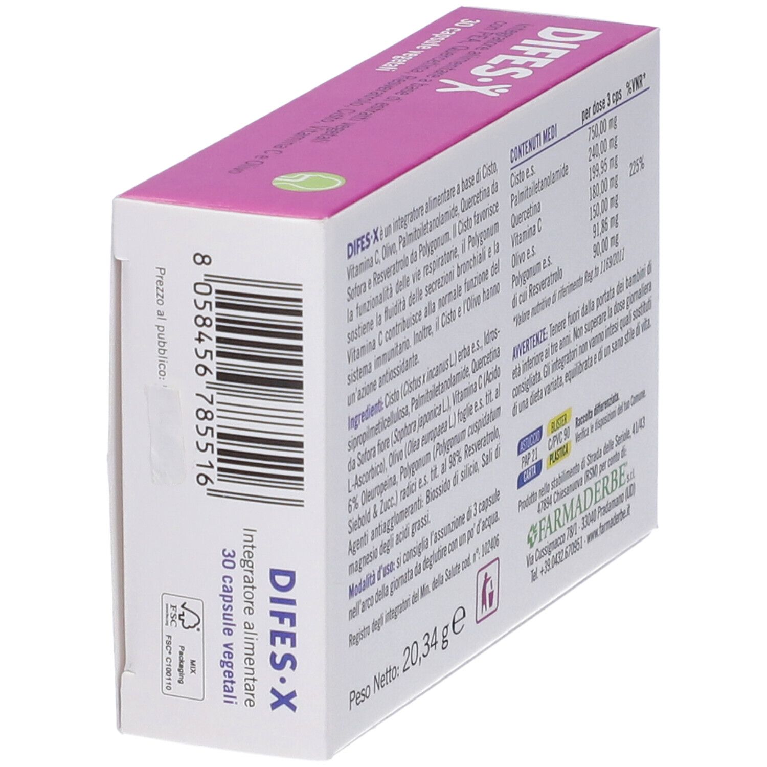 Difes X Vie Aeree 30 Capsule