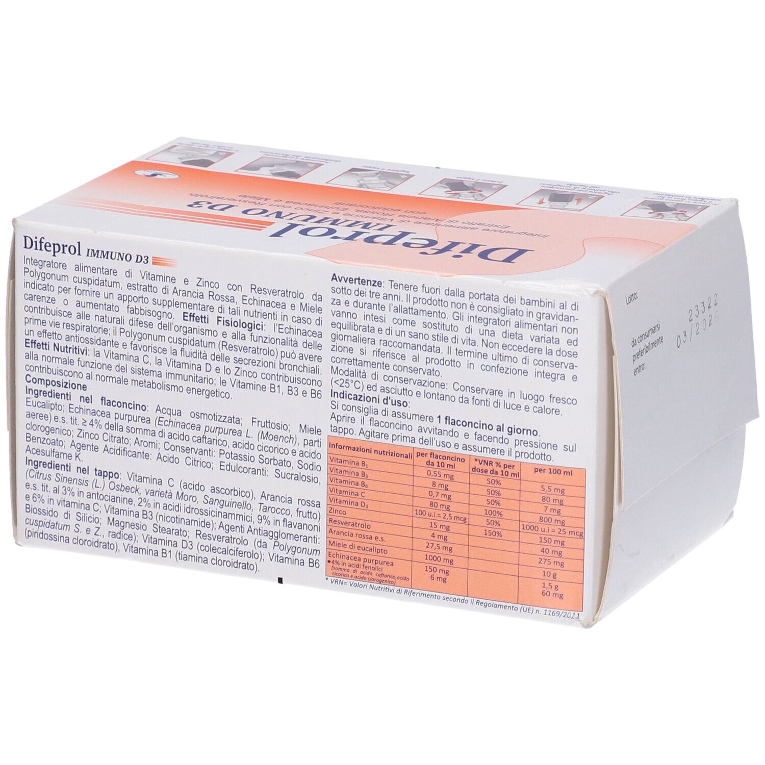 Difeprol Immuno D3 15 Flaconcini