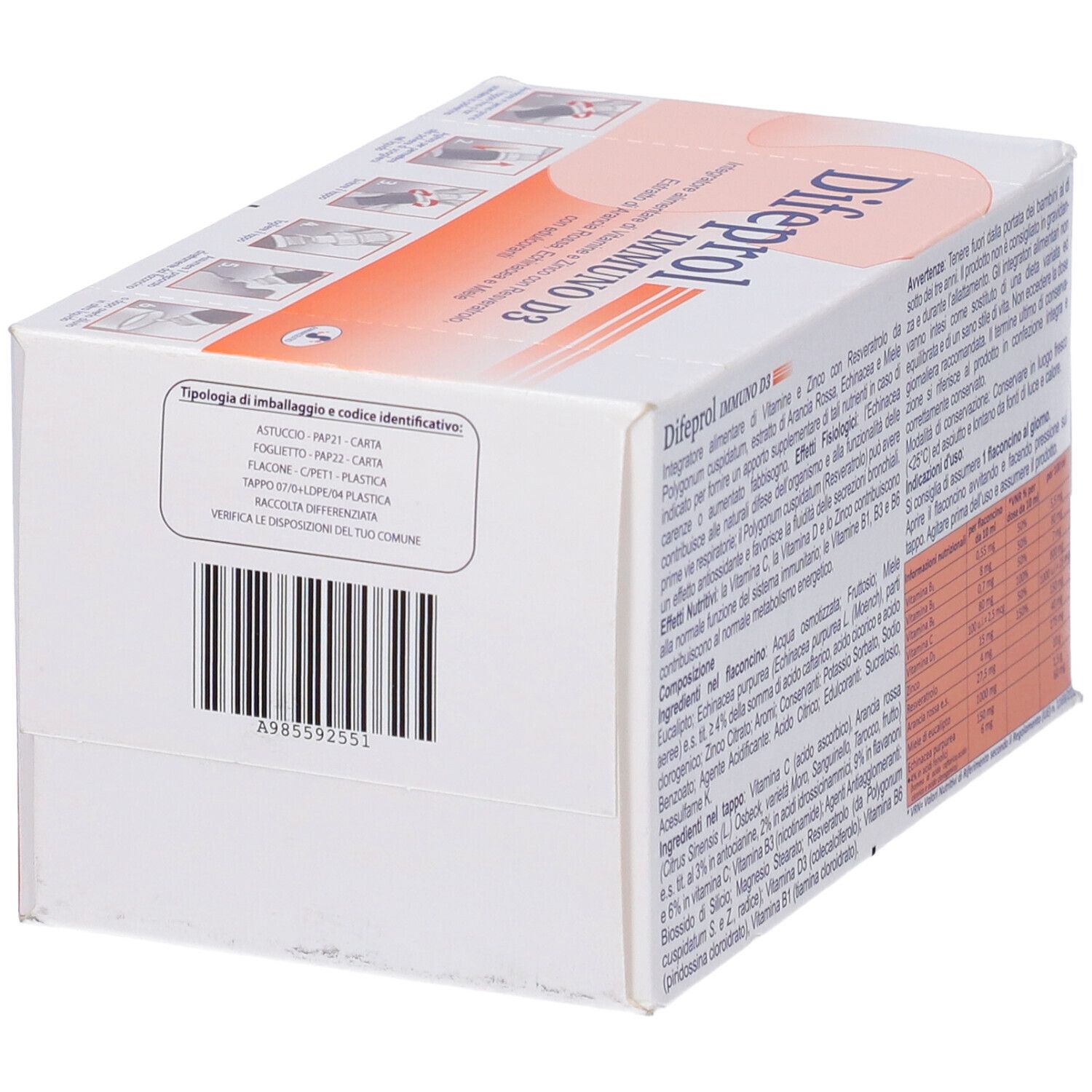 Difeprol Immuno D3 15 Flaconcini