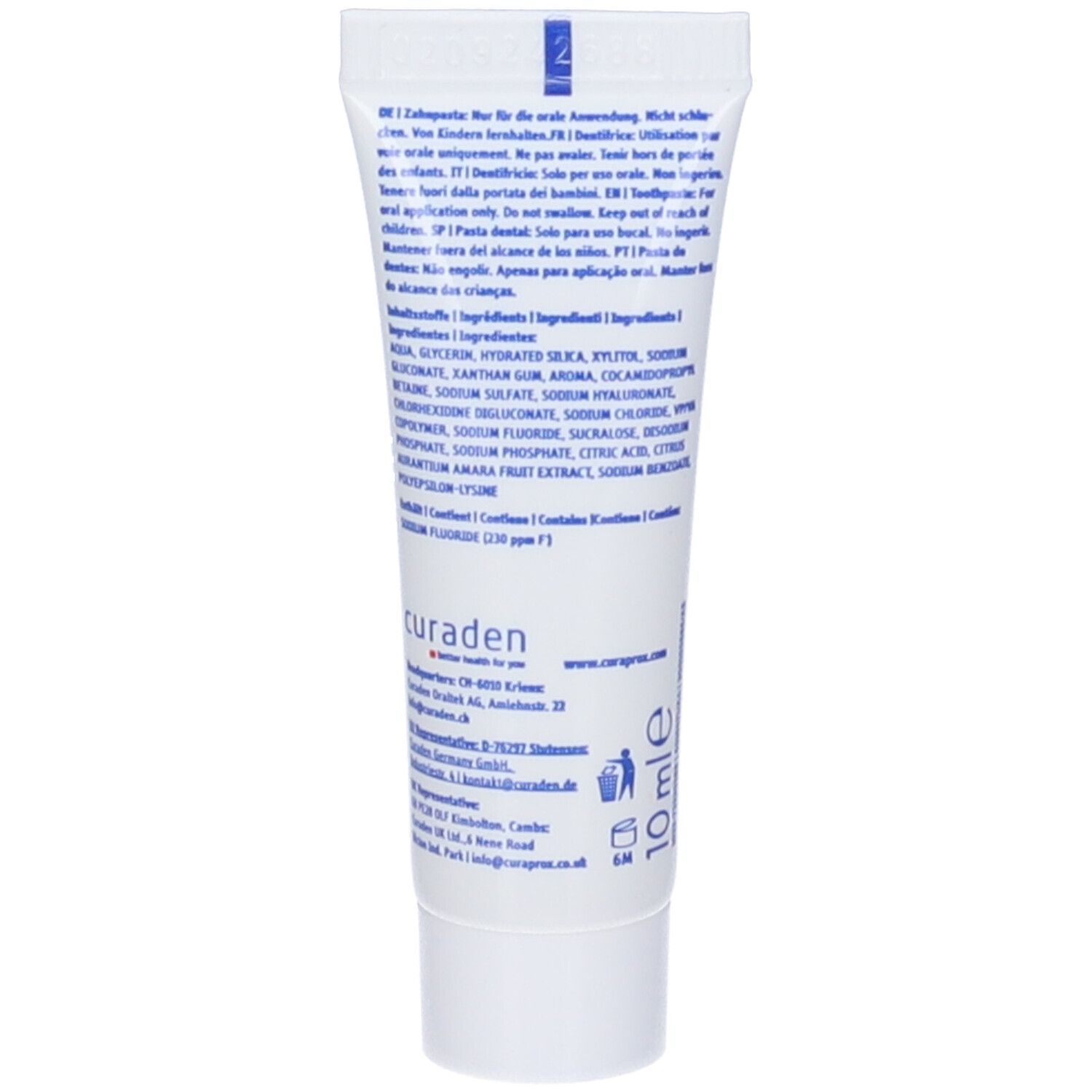 Curaprox Perioplus+ Support Dentifricio Chx 0,09%