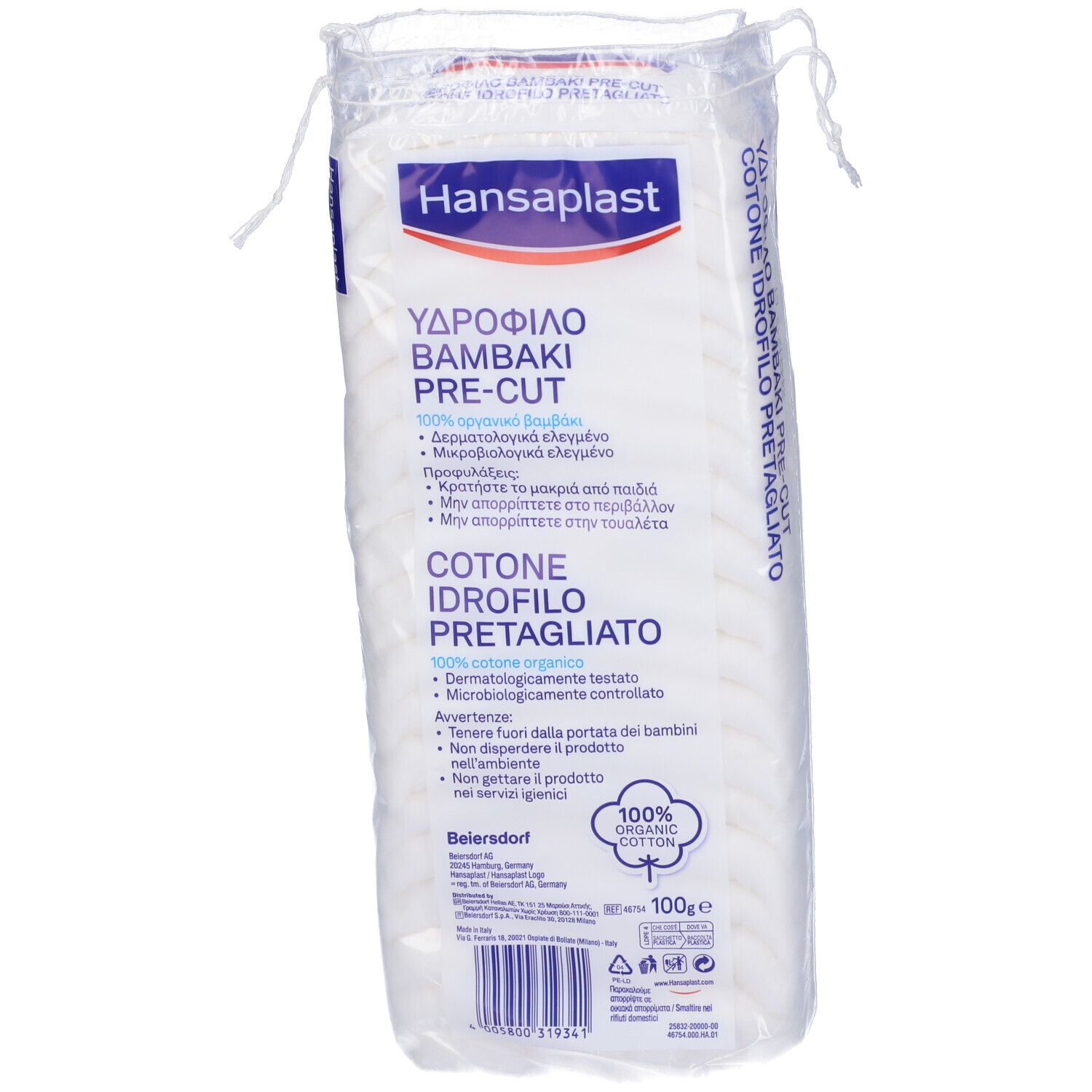 Hansaplast Cotone Pretagliato Idrofilo 100 G - risparmia il 10% con il codice: NI10