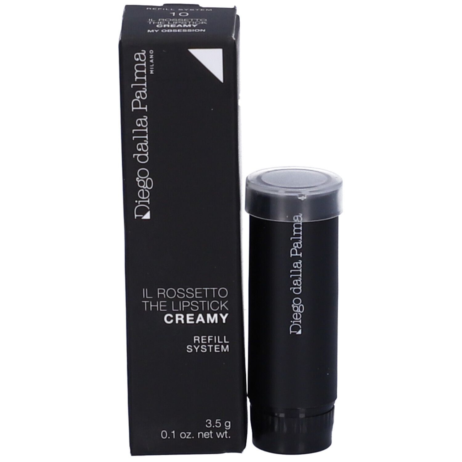 Ricarica rossetto nero Diego dalla Palma, "The Lipstick Creamy", 3,5g.