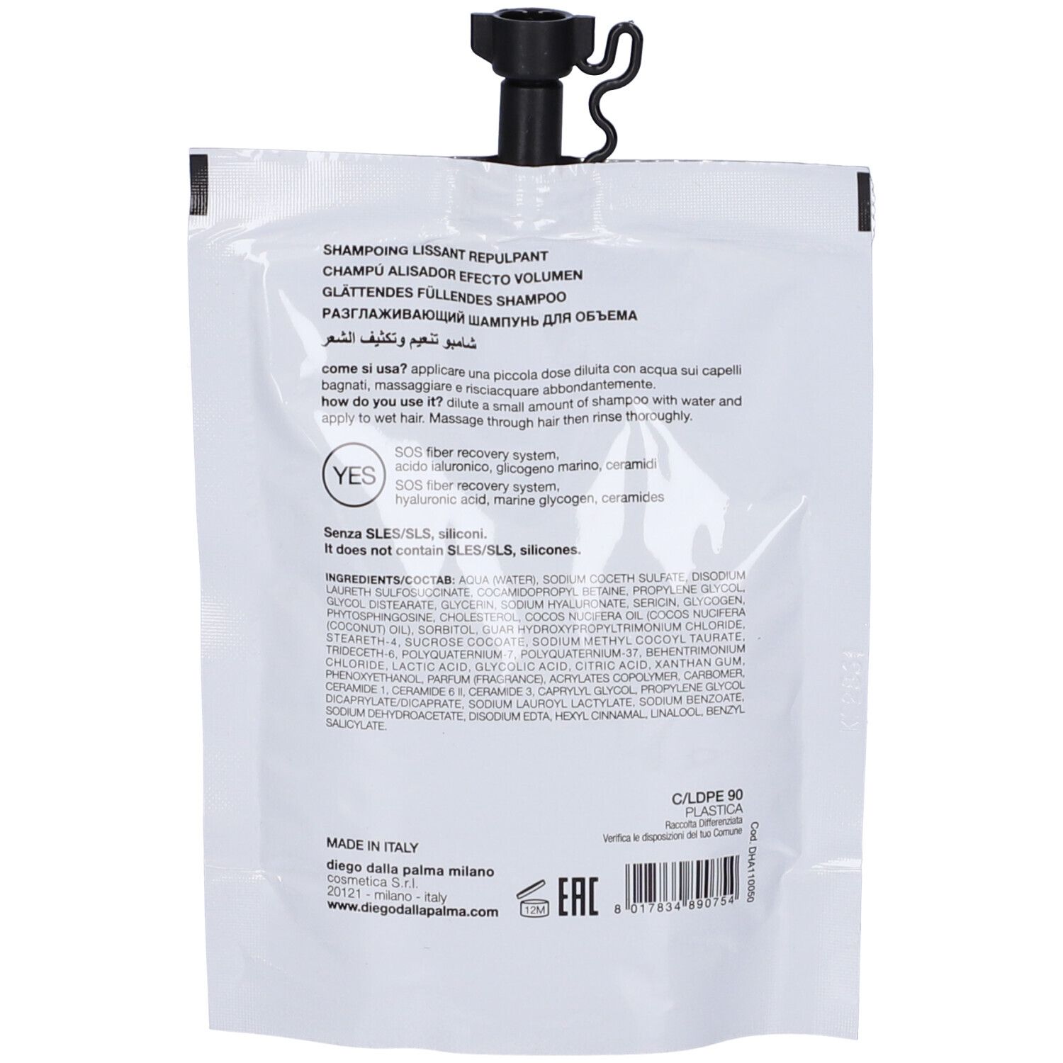 Diego Dalla Palma Lisciospaghetto - Shampoo Lisciante Rimpolpante 50ml