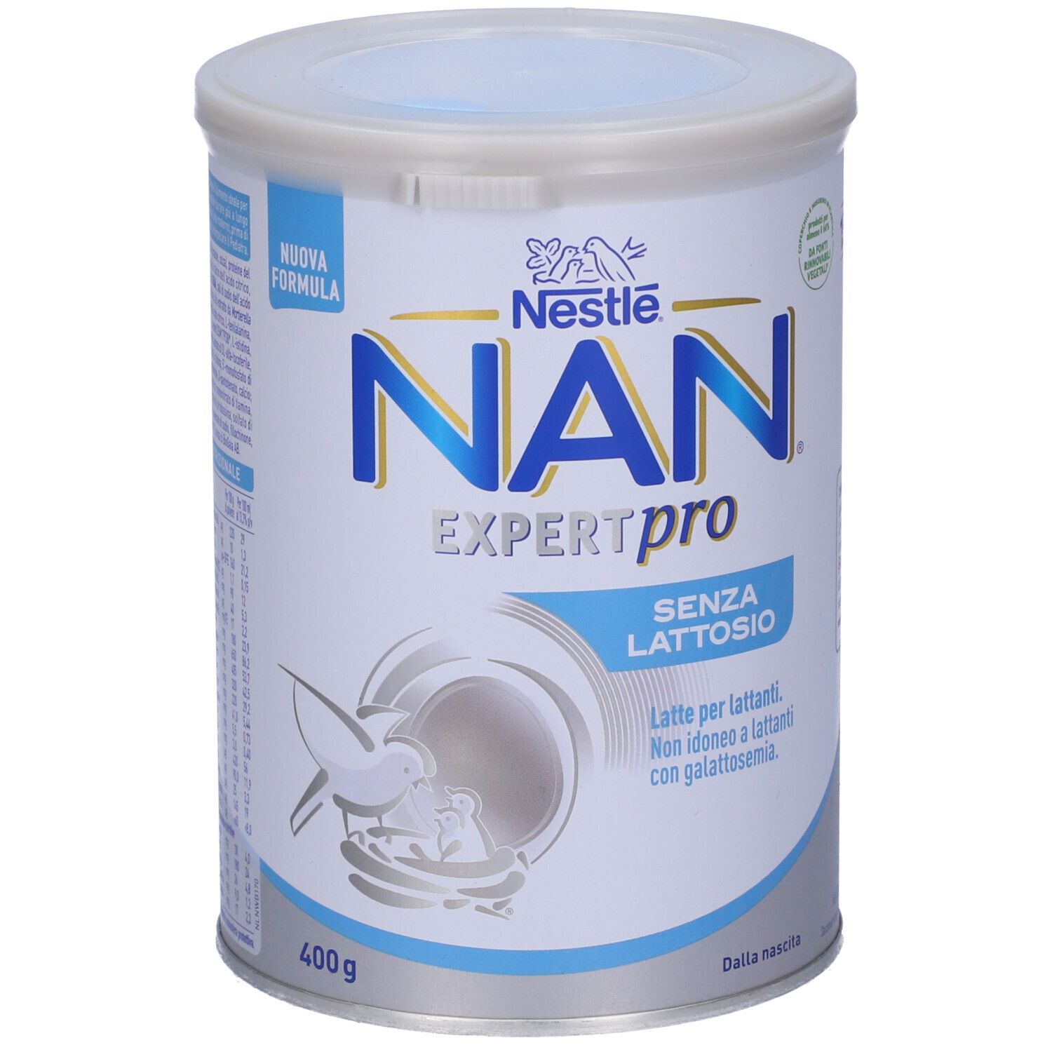 Barattolo NAN Expertpro Senza Lattosio. Latte per lattanti. Non idoneo con galattosemia. 400g.