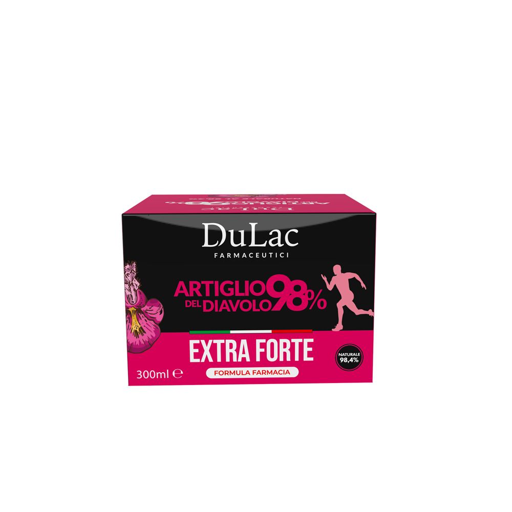 Confezione rosa e nera. Nome e logo visibili. Gel Extra Forte. 300ml.