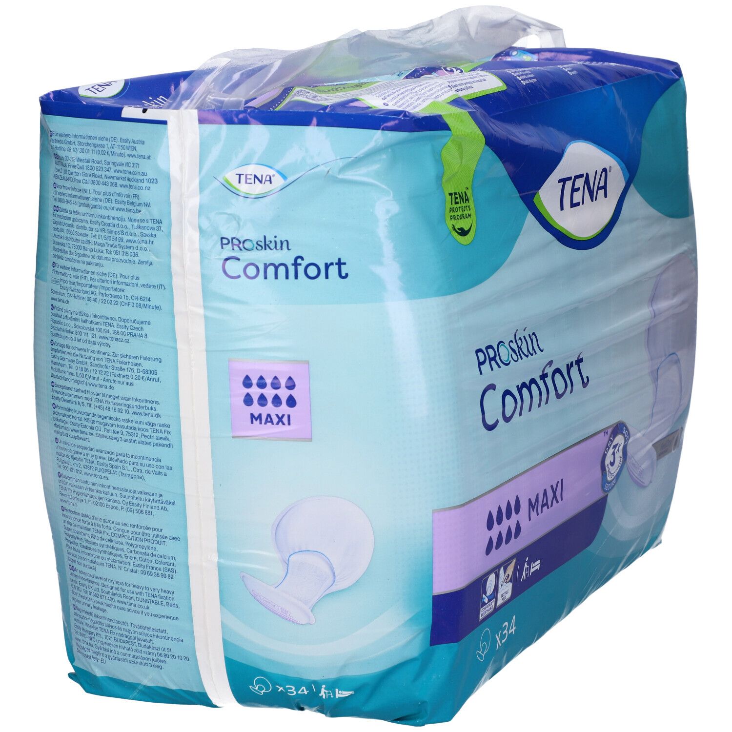 Pannolone Tena Comfort Maxi Sagomato 34 Pezzi