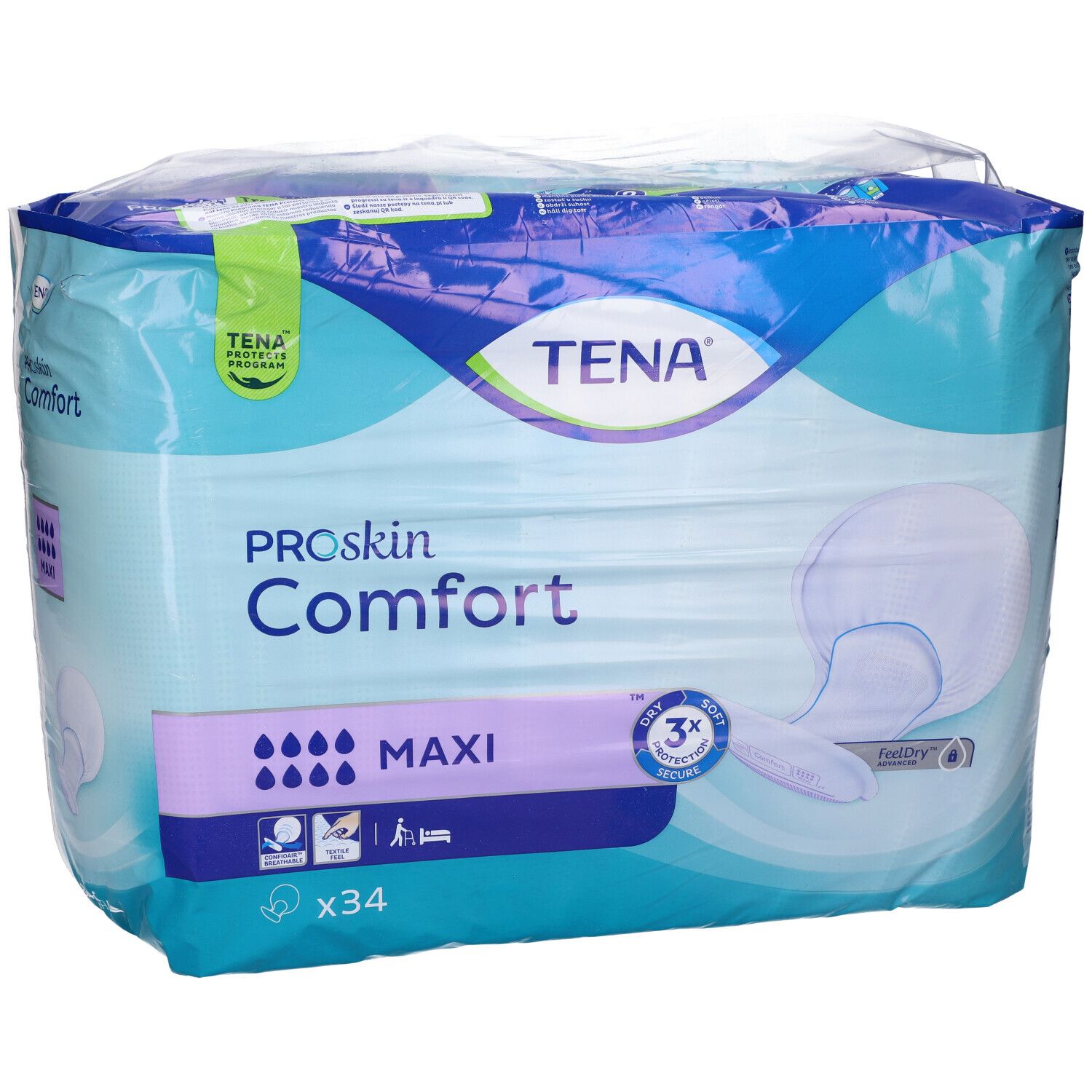 Pannolone Tena Comfort Maxi Sagomato 34 Pezzi