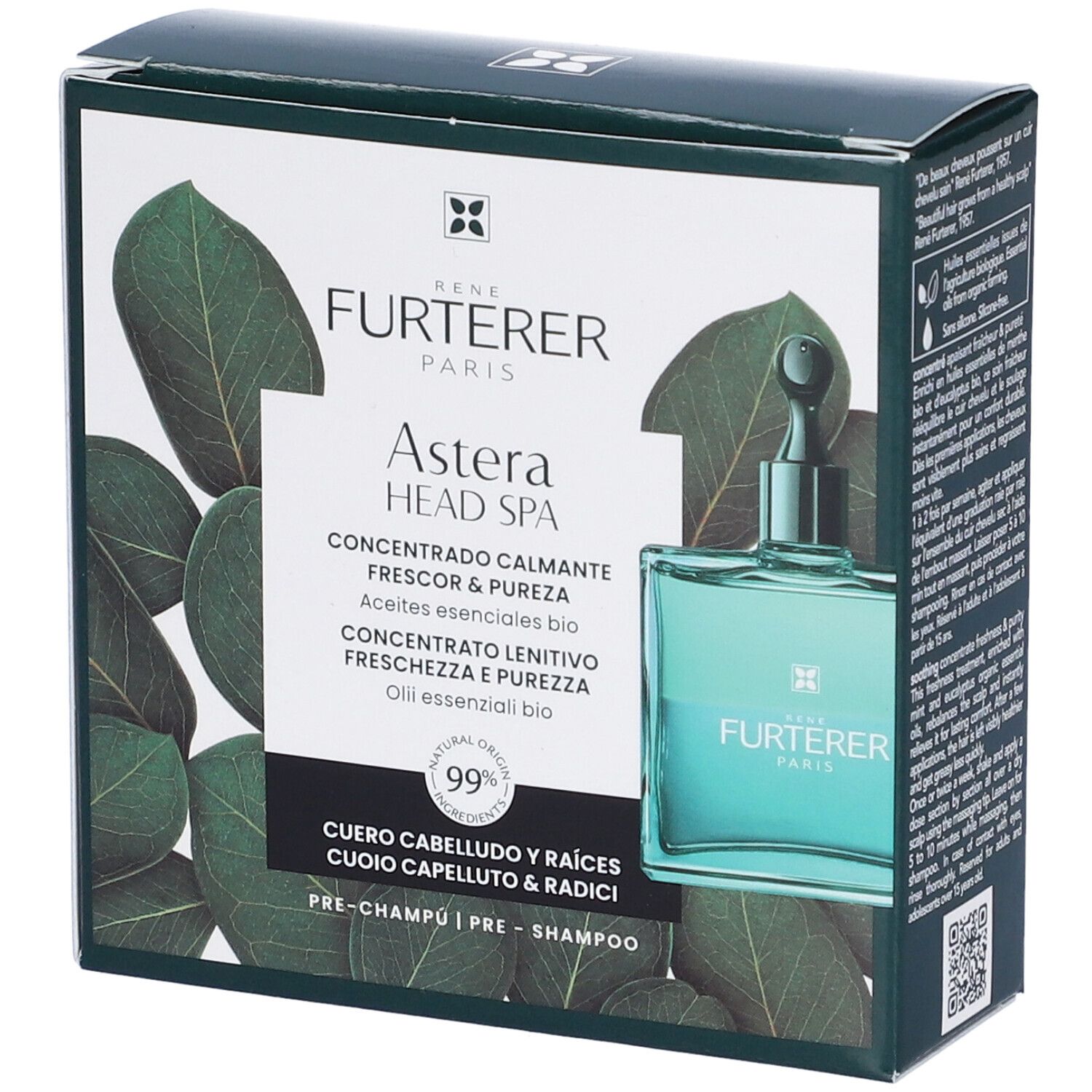 René Furterer Head Spa Astera Concentrato lenitivo freschezza e purezza 50ml - Oli essenziali BIO Trattamento cuoio capelluto