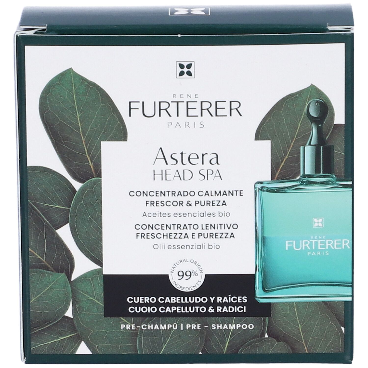 René Furterer Head Spa Astera Concentrato lenitivo freschezza e purezza 50ml - Oli essenziali BIO Trattamento cuoio capelluto