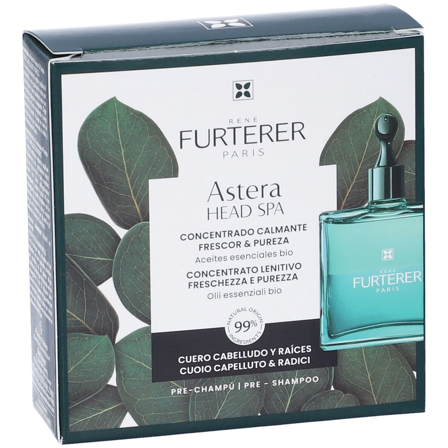 René Furterer Head Spa Astera Concentrato lenitivo freschezza e purezza 50ml - Oli essenziali BIO Trattamento cuoio capelluto