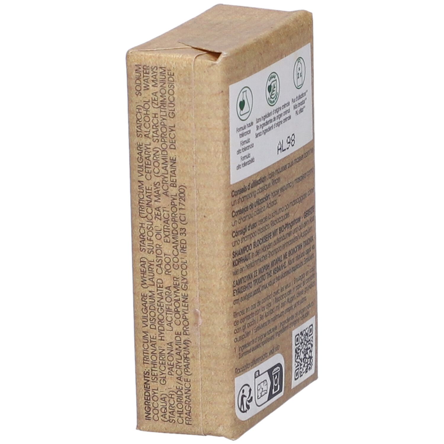 Klorane Shampoo solido lenitivo alla Peonia BIO 80g - Capelli e cuoio capelluto sensibili