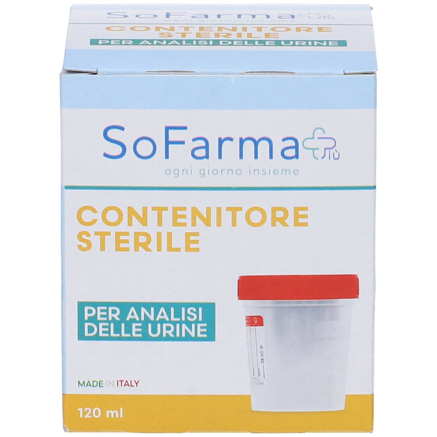 Sofarmapiu' Contenitore Urina In Polipropilene da 120ml