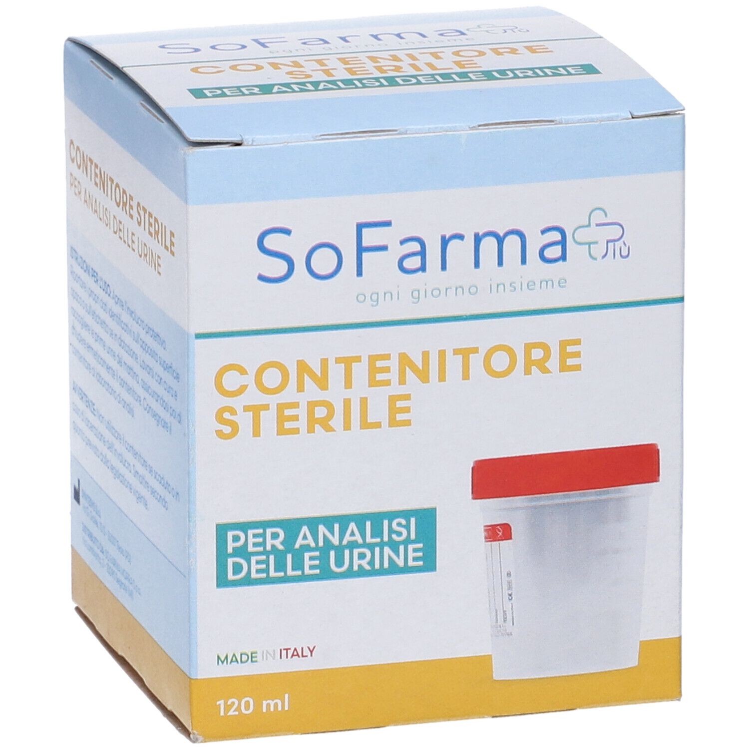 Sofarmapiu' Contenitore Urina In Polipropilene da 120ml