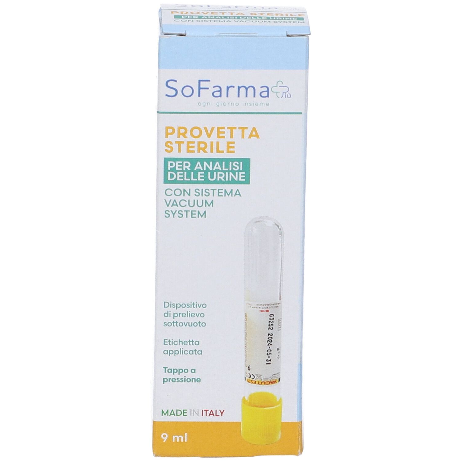 Sofarmapiu' Provetta Sottovuoto Vacutest