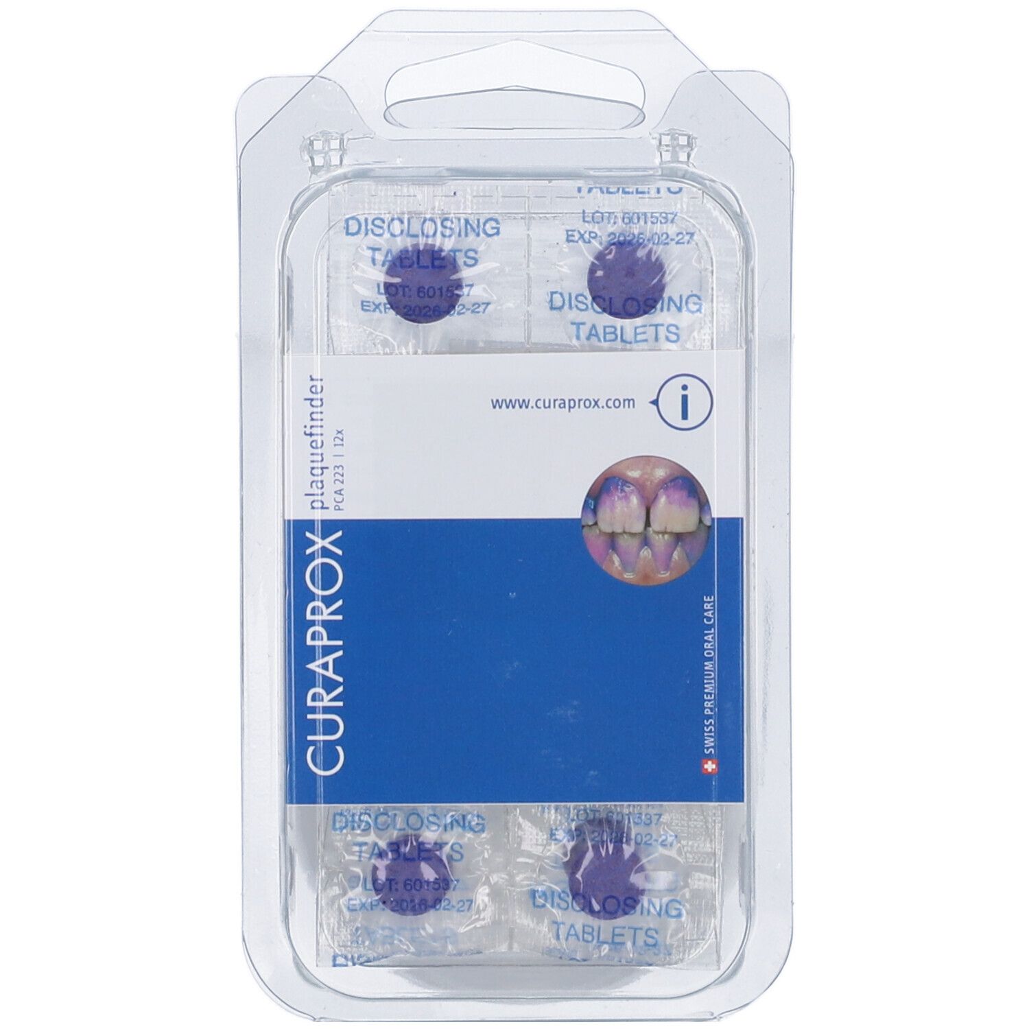 Curaprox Pastiglie Rivela Placca 12 Pezzi