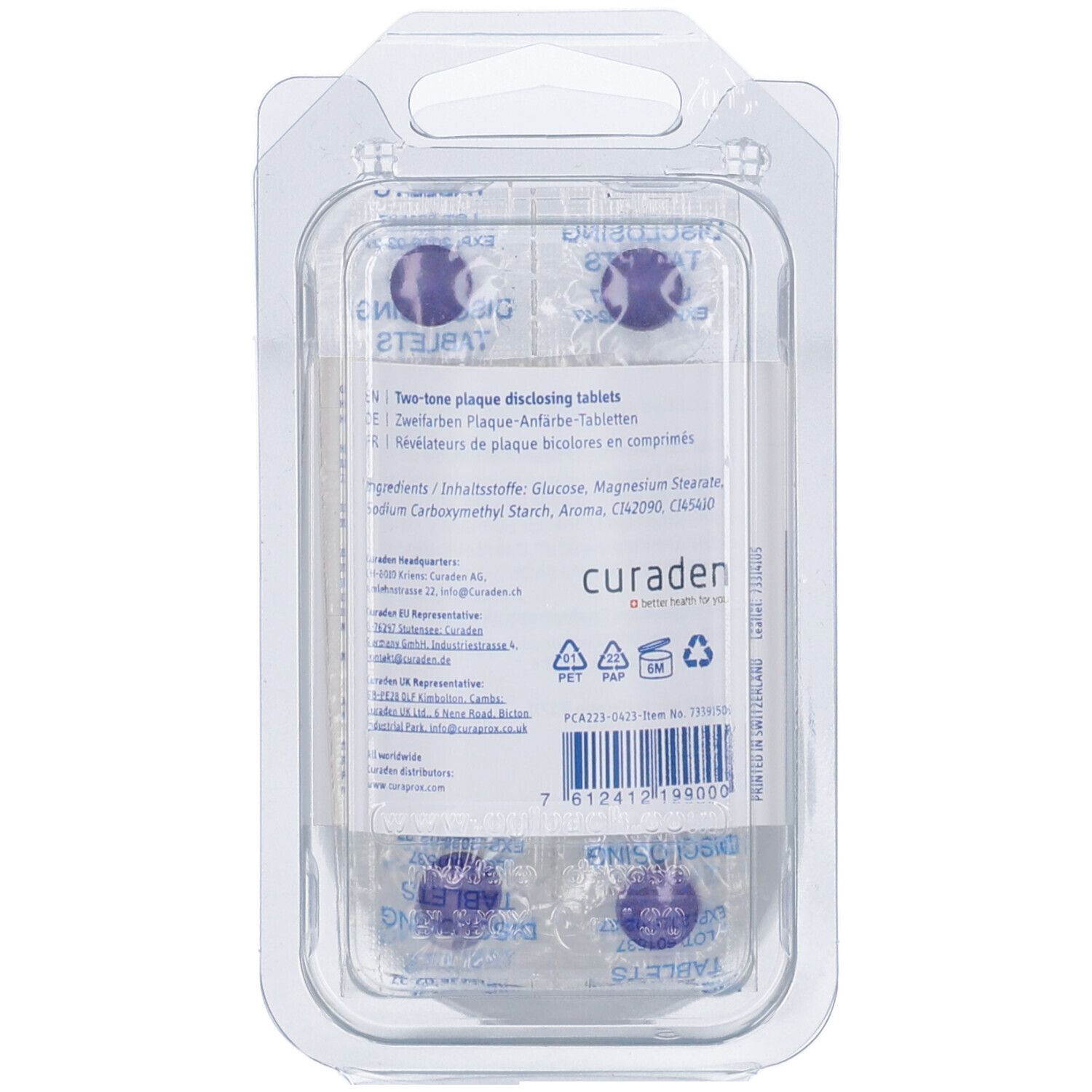 Curaprox Pastiglie Rivela Placca 12 Pezzi