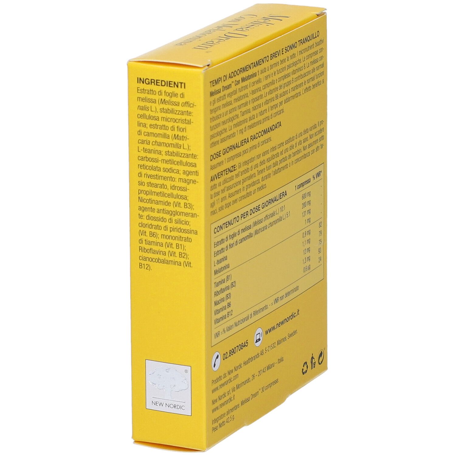 Melissa Dream Con Melatonina 30 Compresse