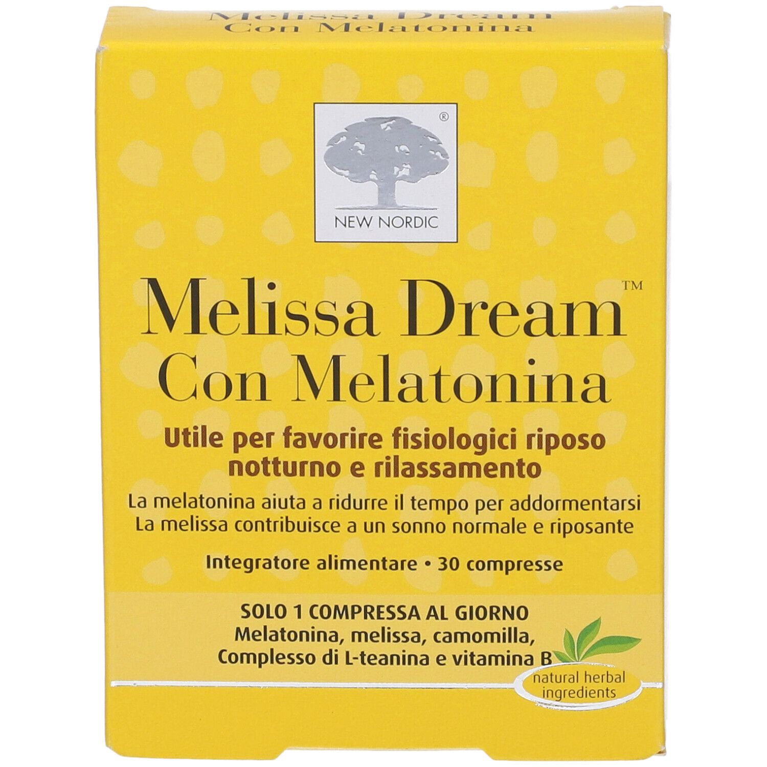 Melissa Dream Con Melatonina 30 Compresse