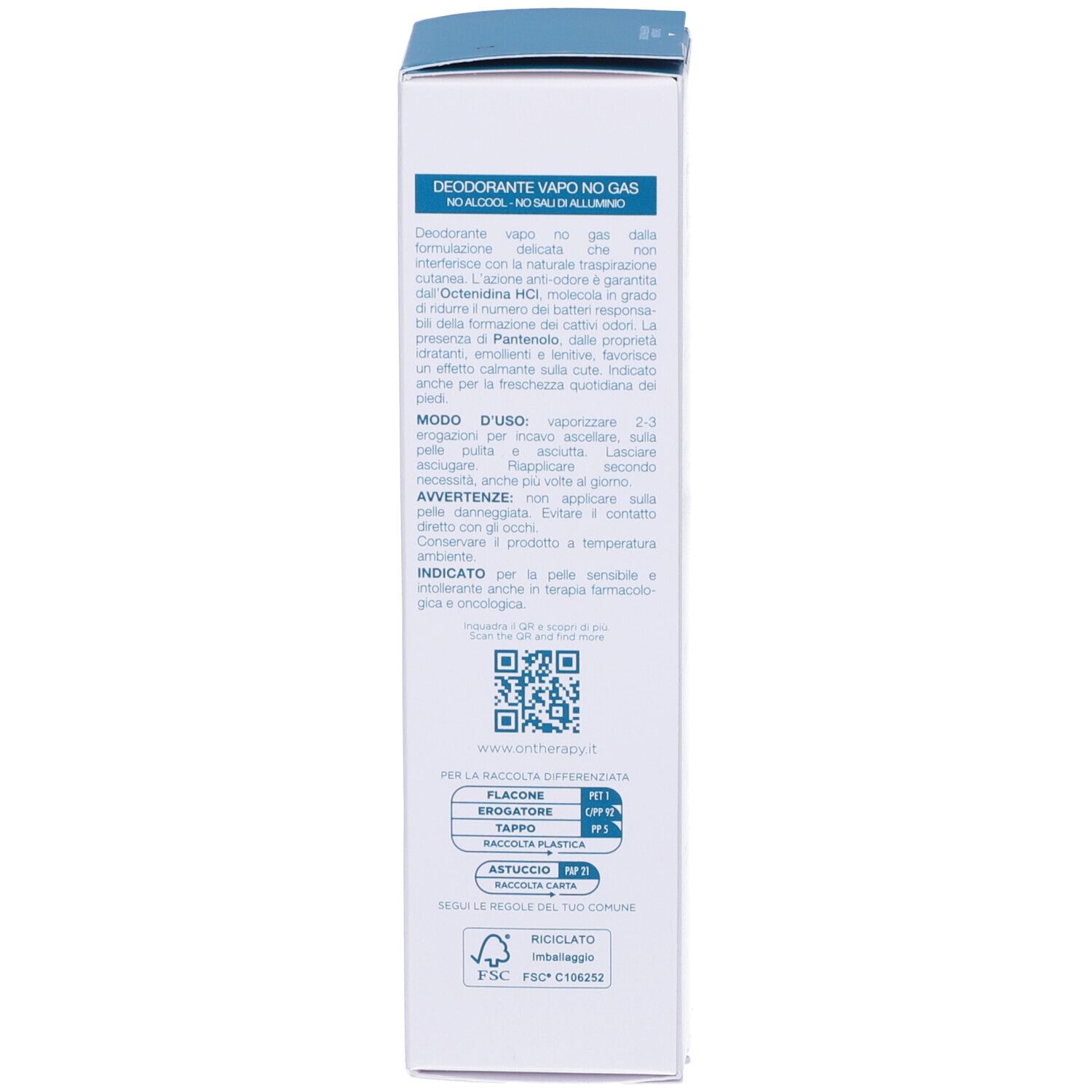 On Therapy Deodorante Vapo No Gas