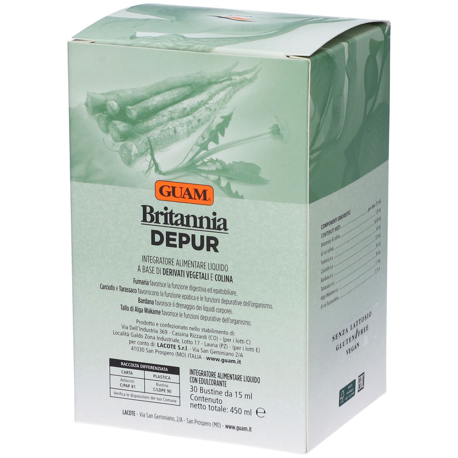 GUAM® Britannia Depur - risparmia il 10% con il codice: Guam10