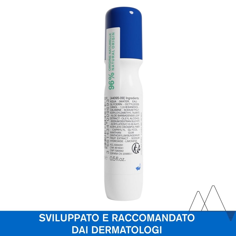 Retro del roll-on. Contiene il 96% di ingredienti di origine naturale. Elenco ingredienti. 0,5 fl.oz.