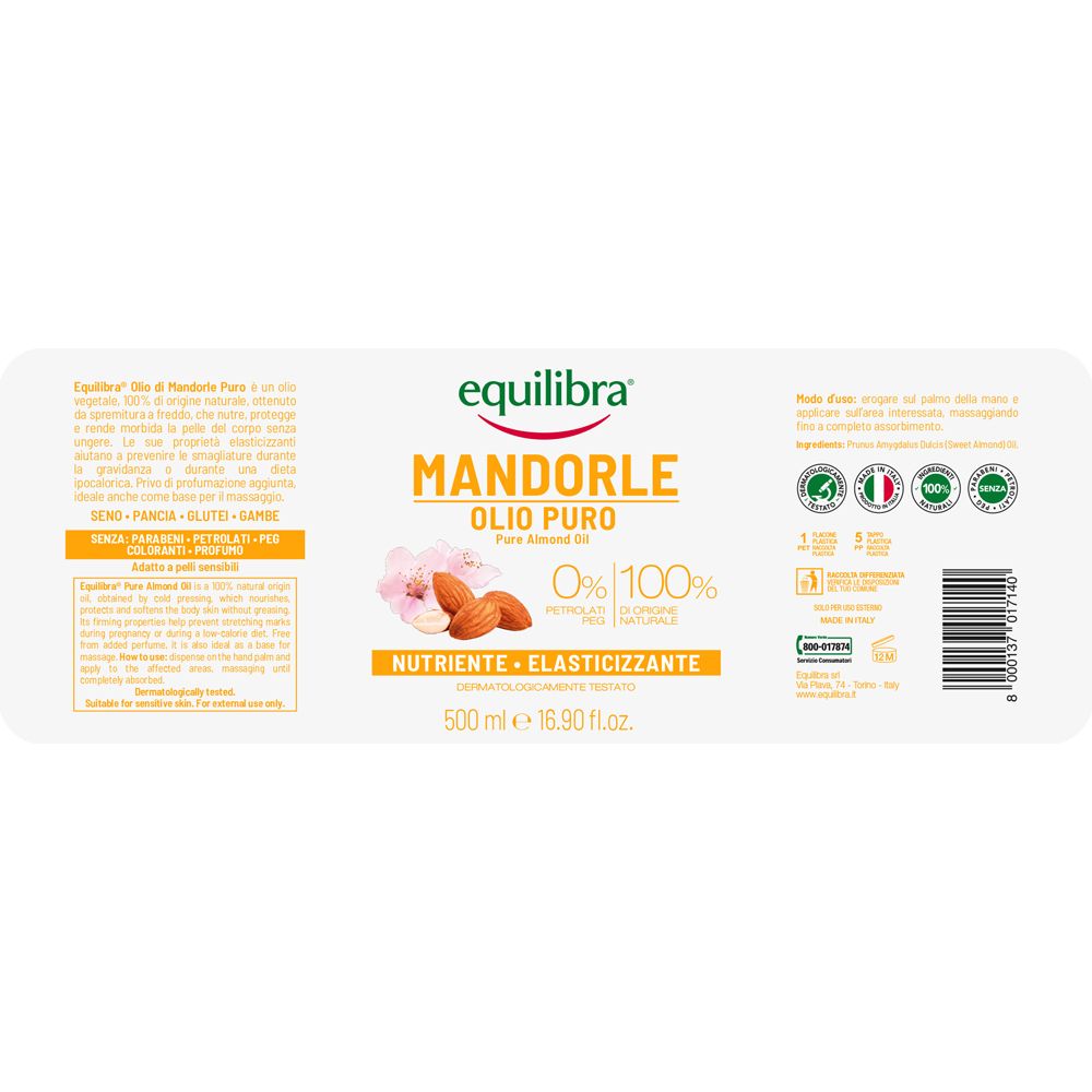 Equilibra® Olio di Mandorle Puro