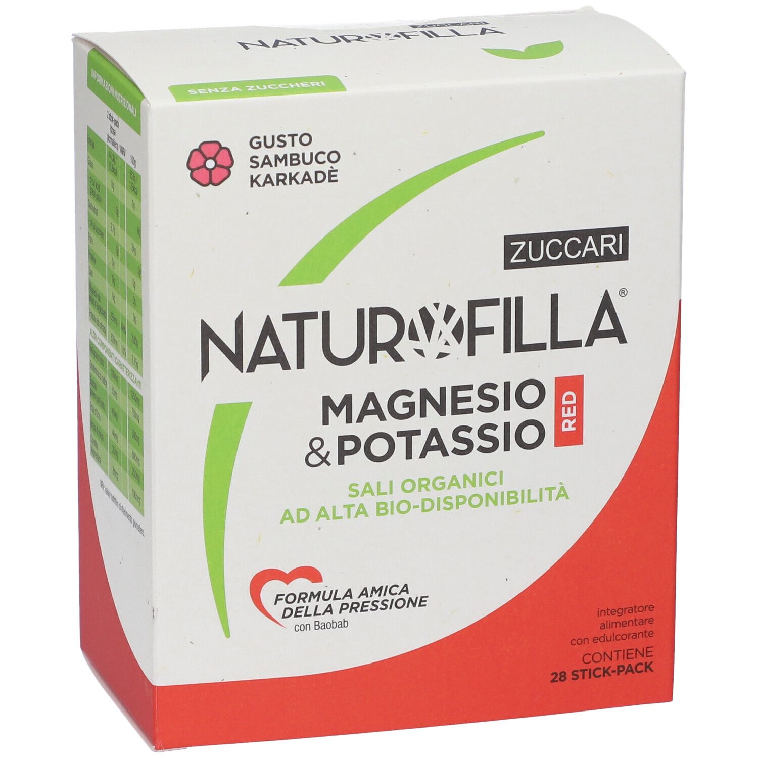 Naturofilla Magnesio&Potassio Red Gusto Sambuco Karkade'