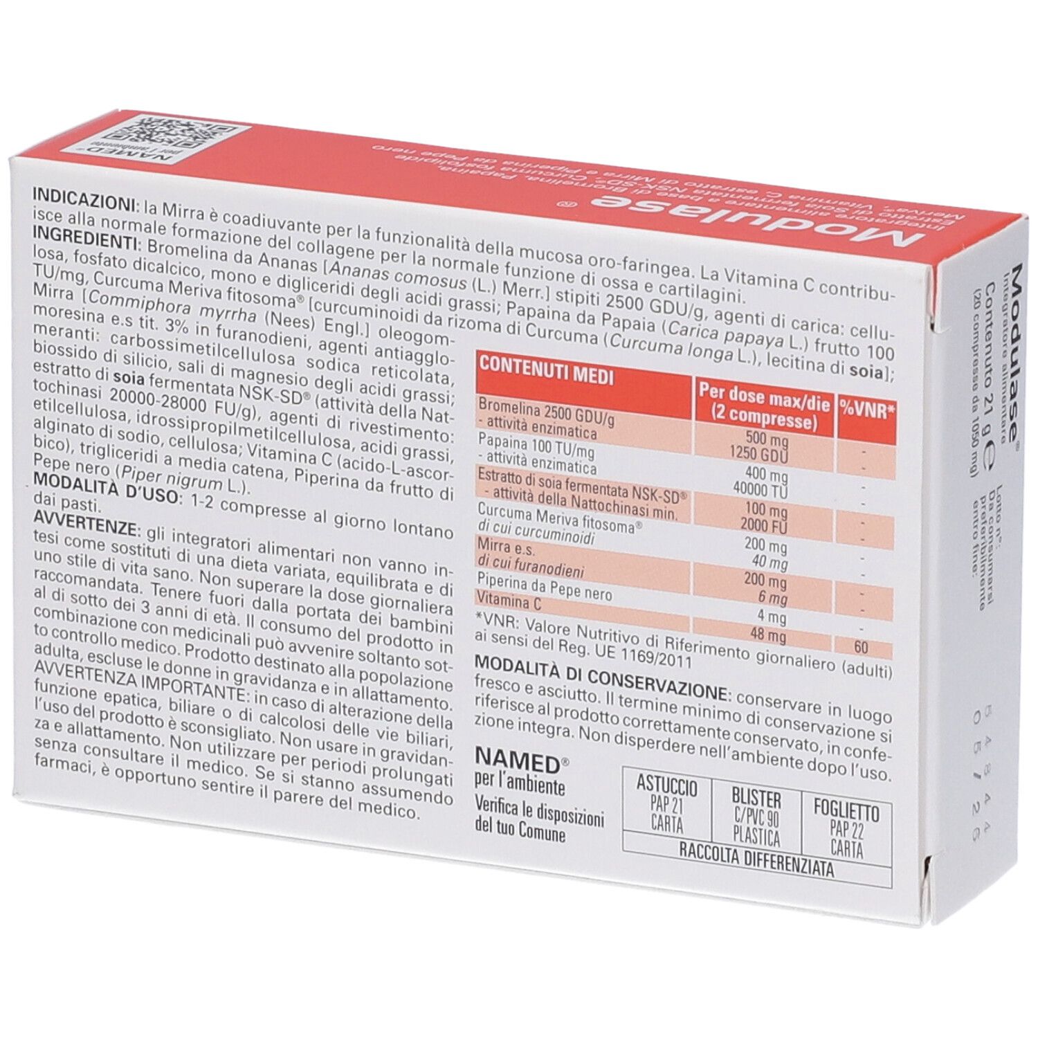 Named Modulase Compresse