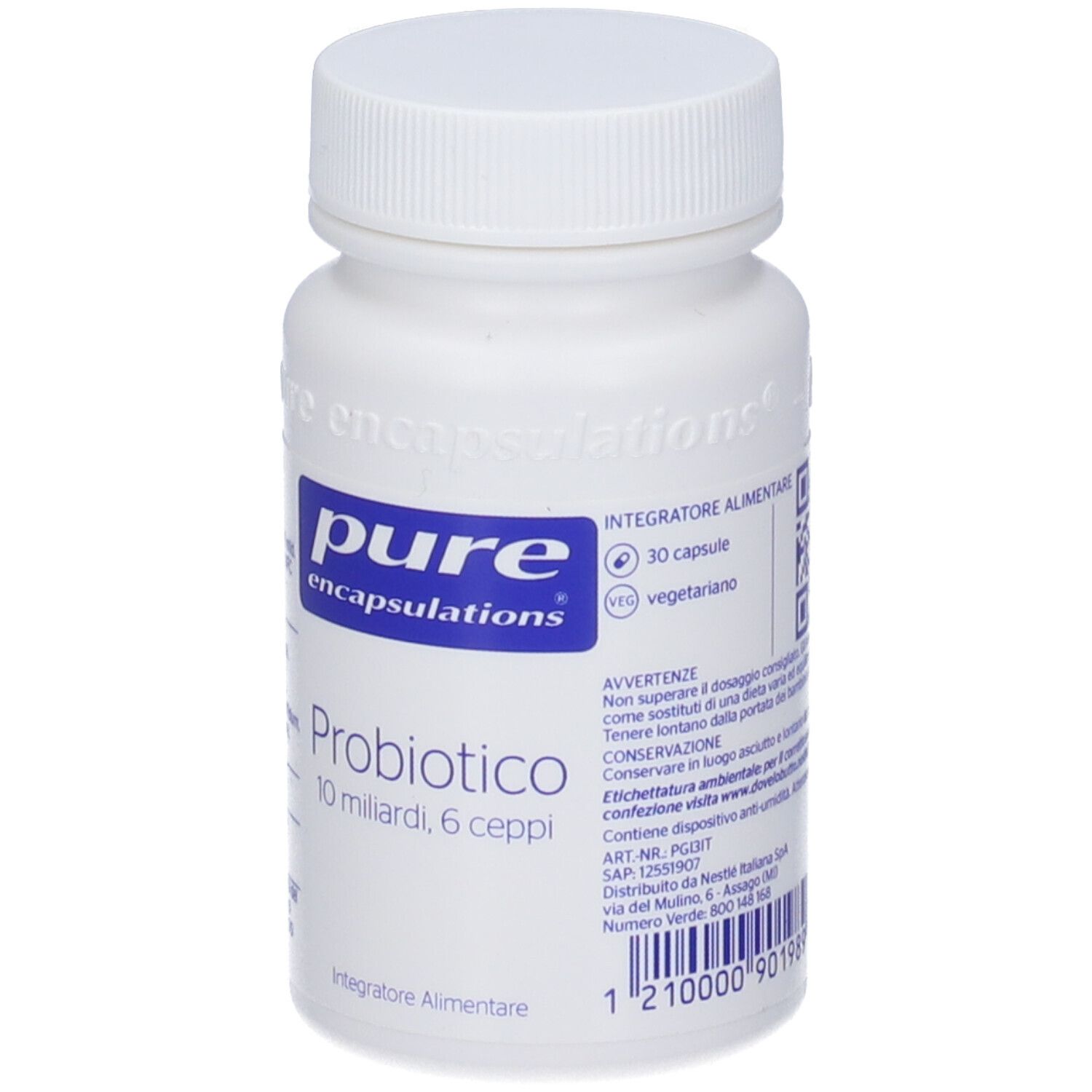 Pure Encapsulation Probiotico 10 Miliardi, 6 Ceppi