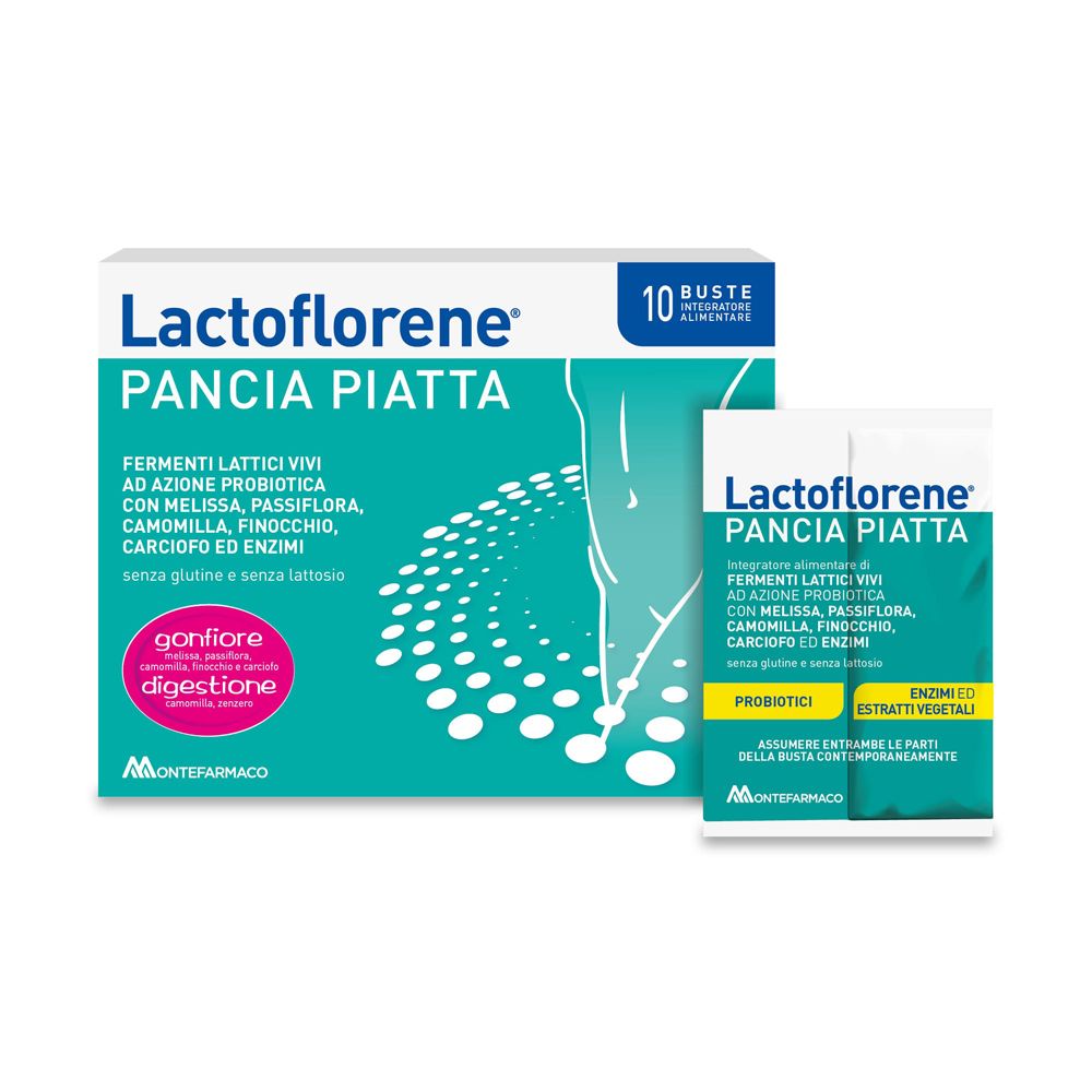 Lactoflorene Pancia Piatta 20 Bustine Gonfiore e Digestione