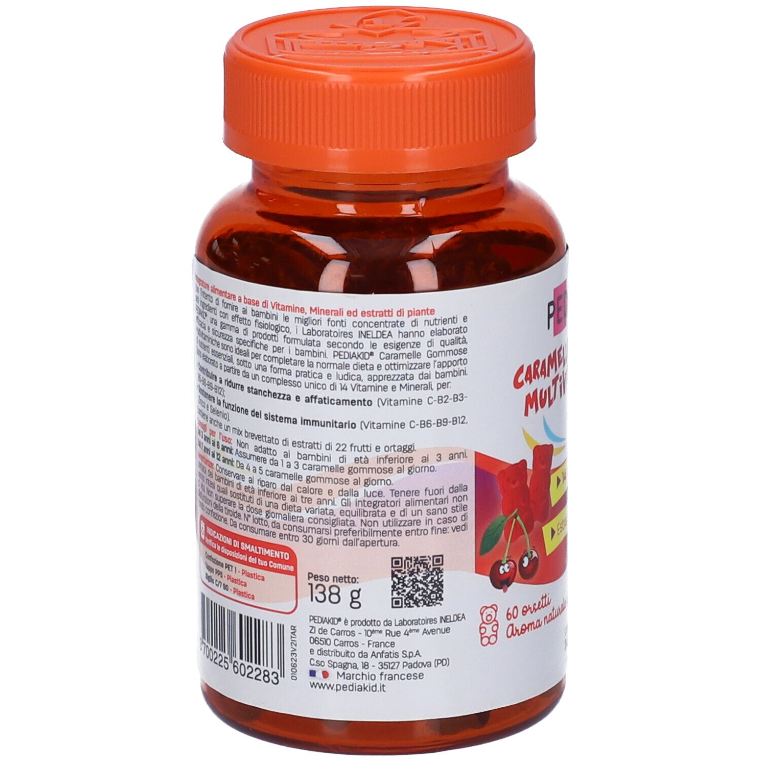 Pediakid Multivitaminico 60 Orsetti Gommosi